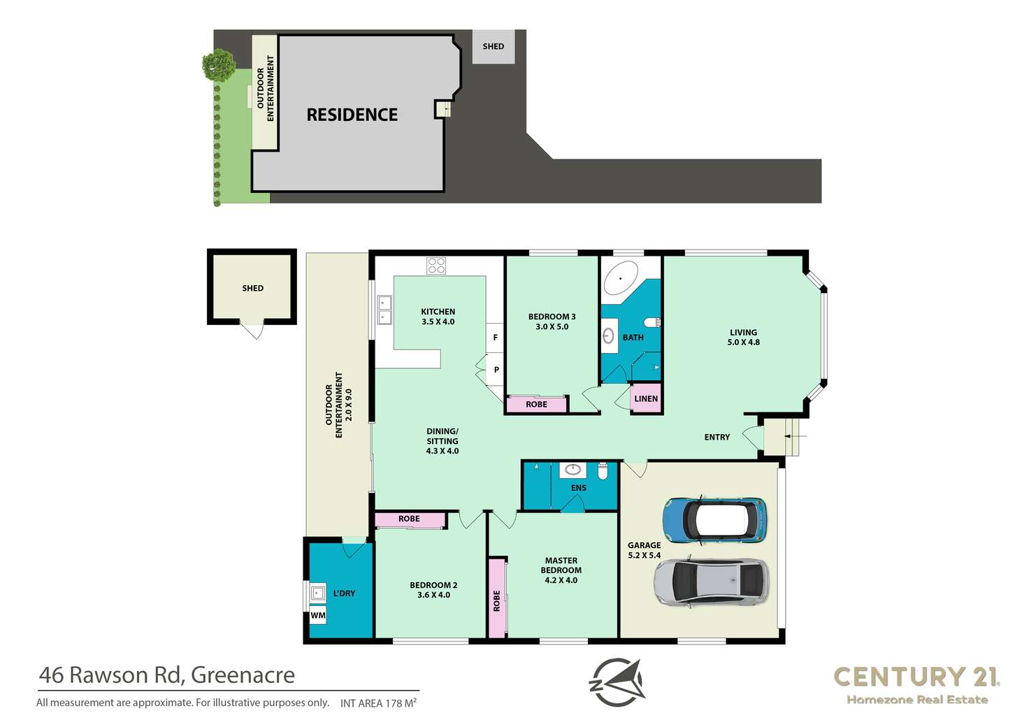 Floorplan of Homely house listing, 46 Rawson Road, Greenacre NSW 2190