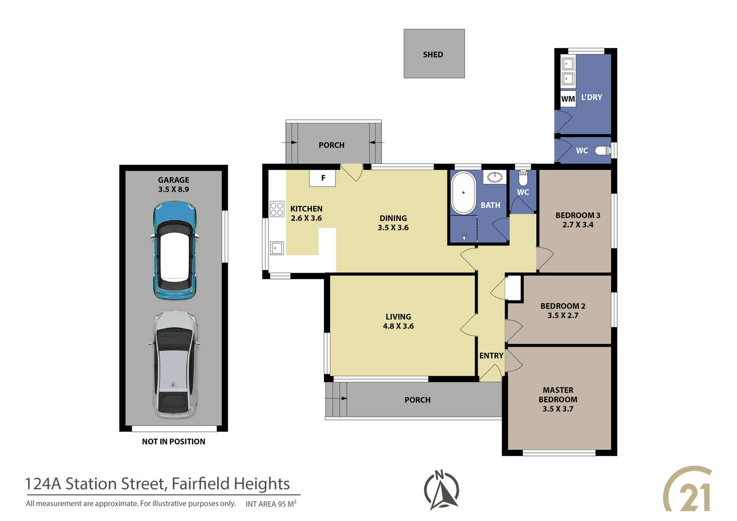 Floorplan of Homely house listing, 124A Station Street, Fairfield Heights NSW 2165