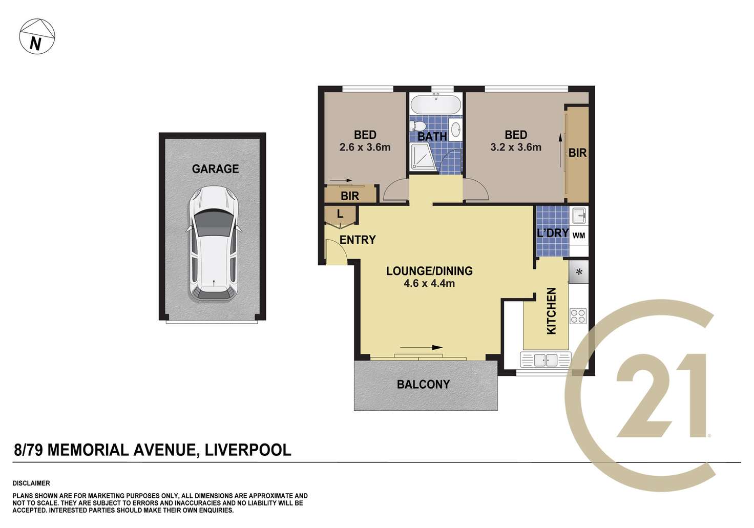 Floorplan of Homely unit listing, 8/79 Memorial Avenue, Liverpool NSW 2170