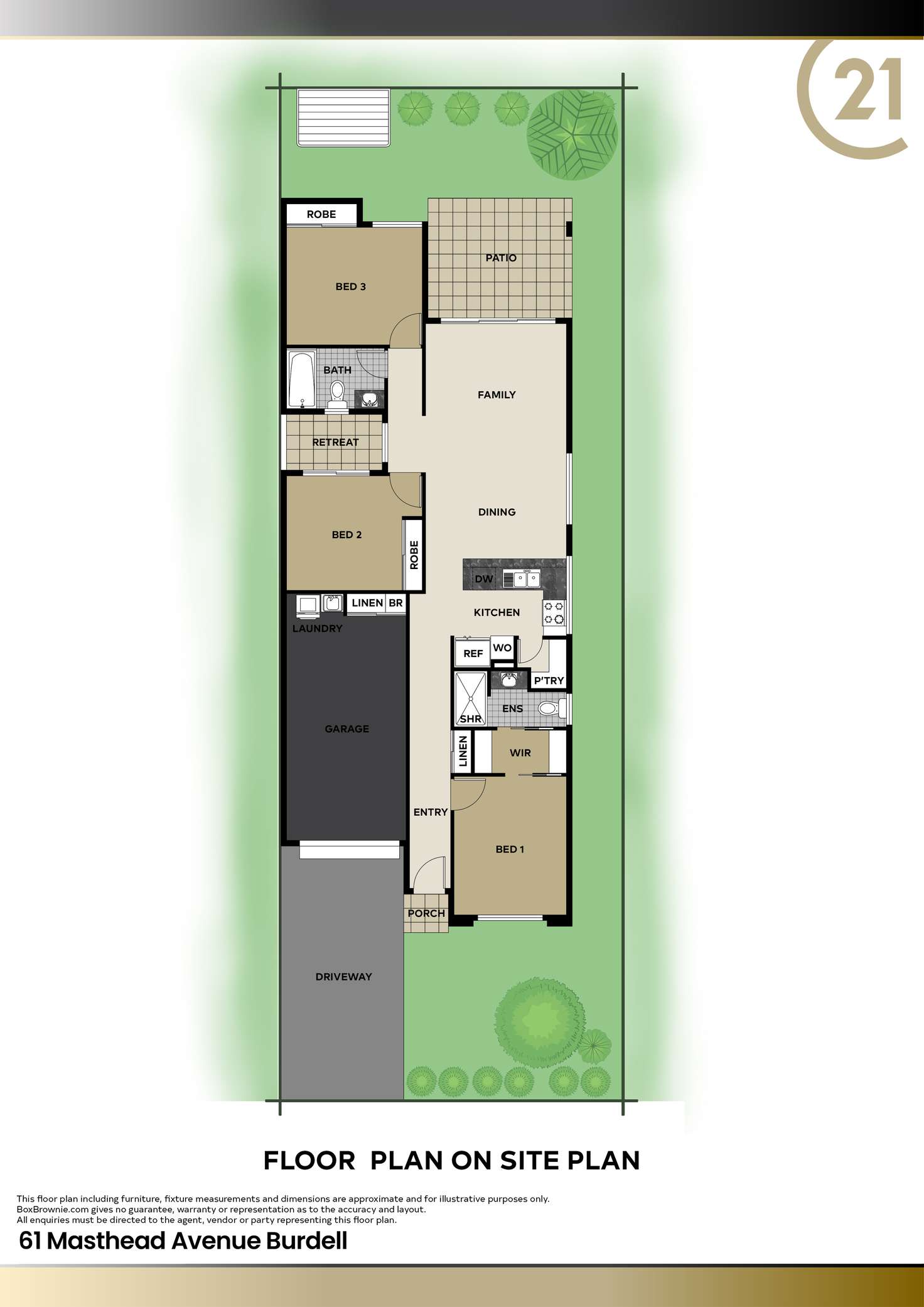 Floorplan of Homely house listing, 61 Masthead Avenue, Burdell QLD 4818