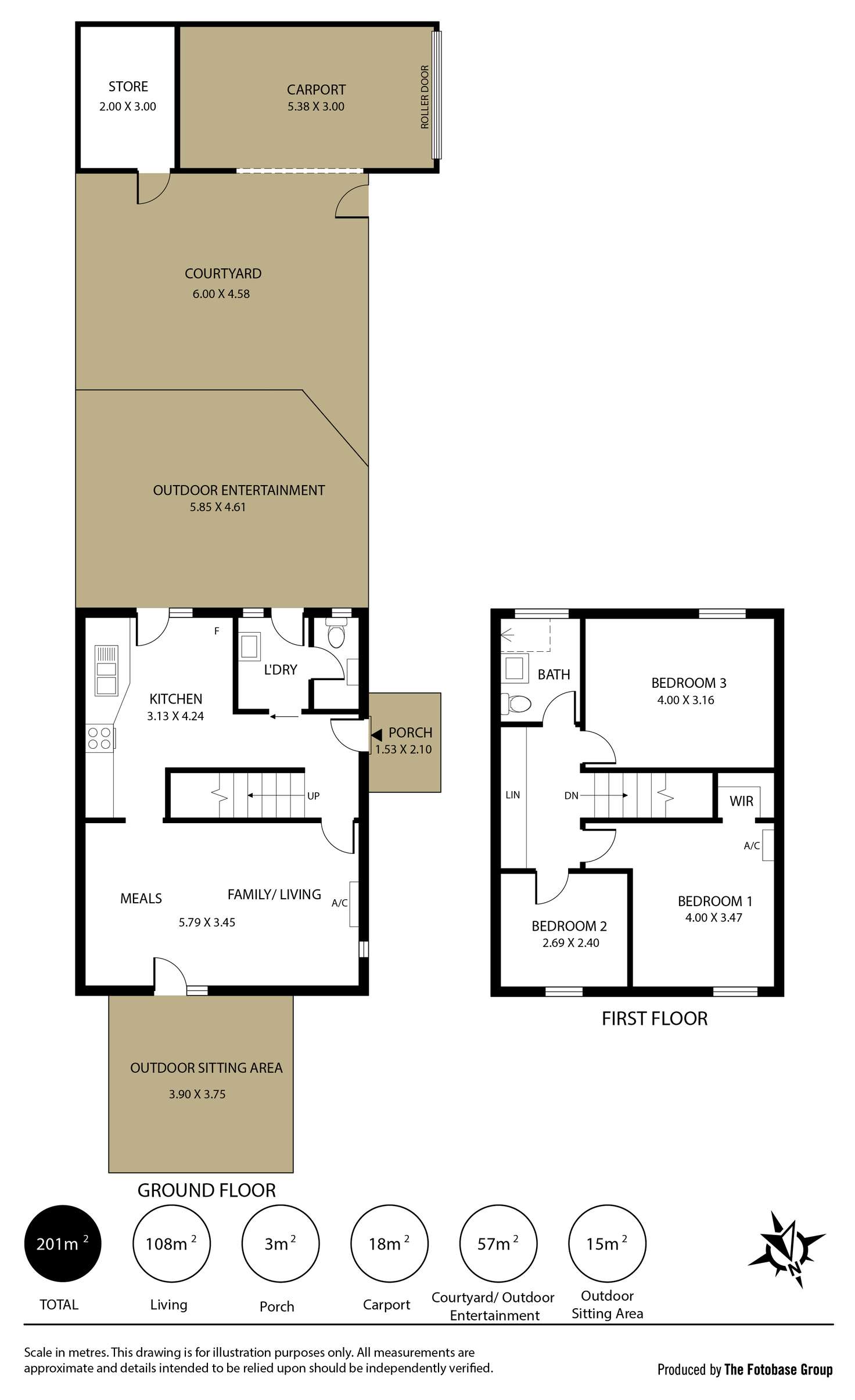 Floorplan of Homely townhouse listing, 1/43 Dotterel Drive, Semaphore Park SA 5019
