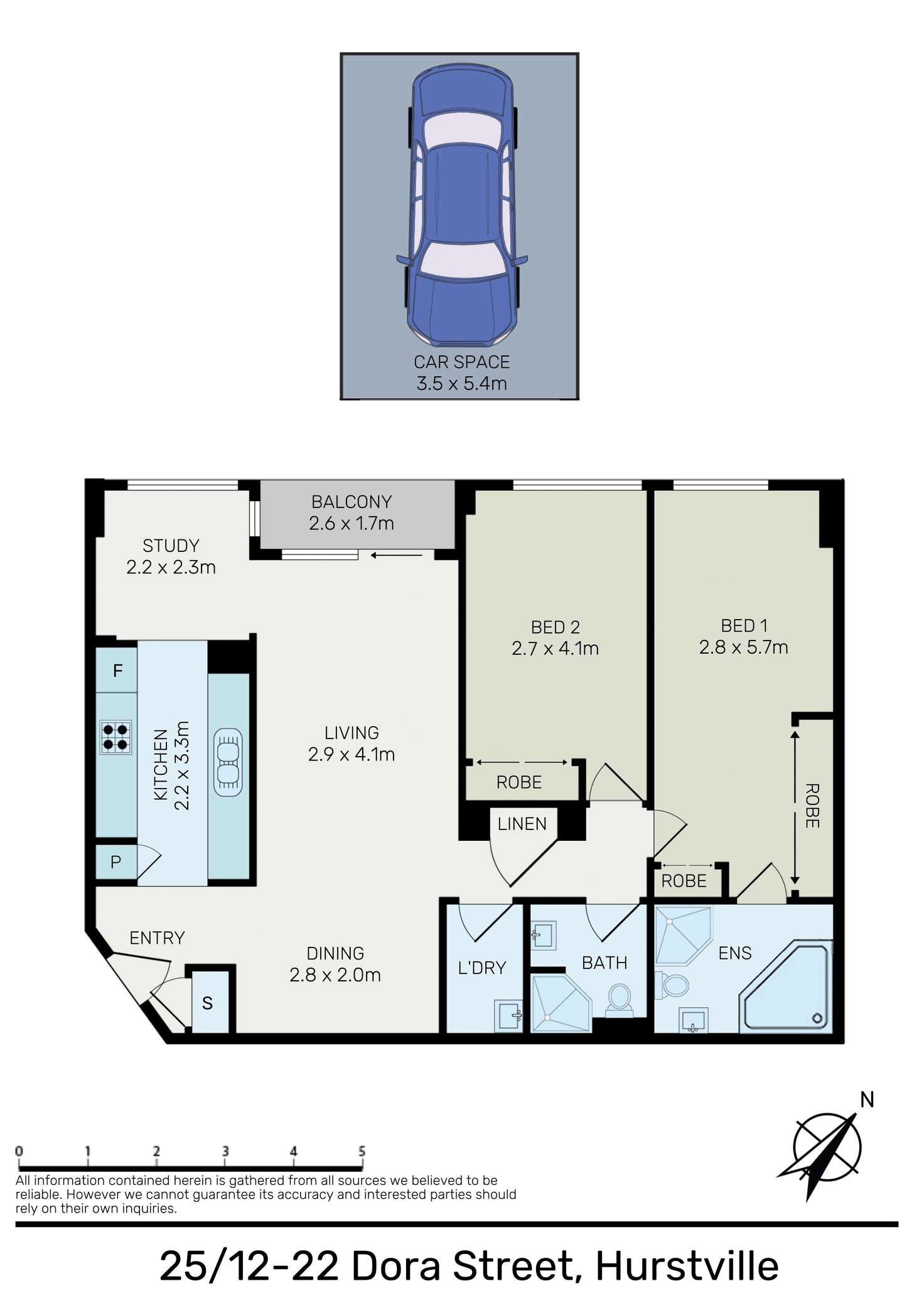 Floorplan of Homely apartment listing, 25/12-22 Dora Street, Hurstville NSW 2220