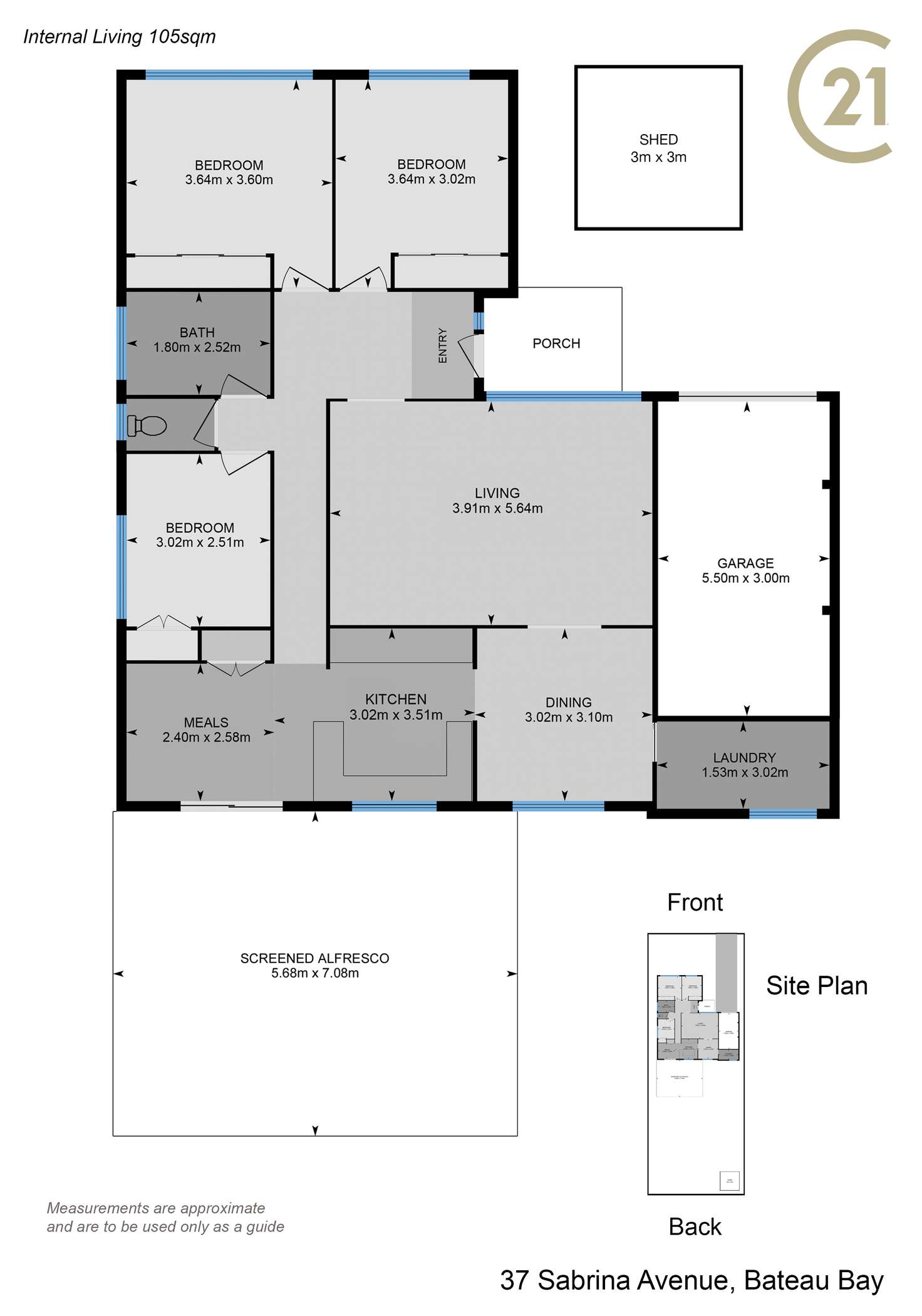 Floorplan of Homely house listing, 37 Sabrina Avenue, Bateau Bay NSW 2261