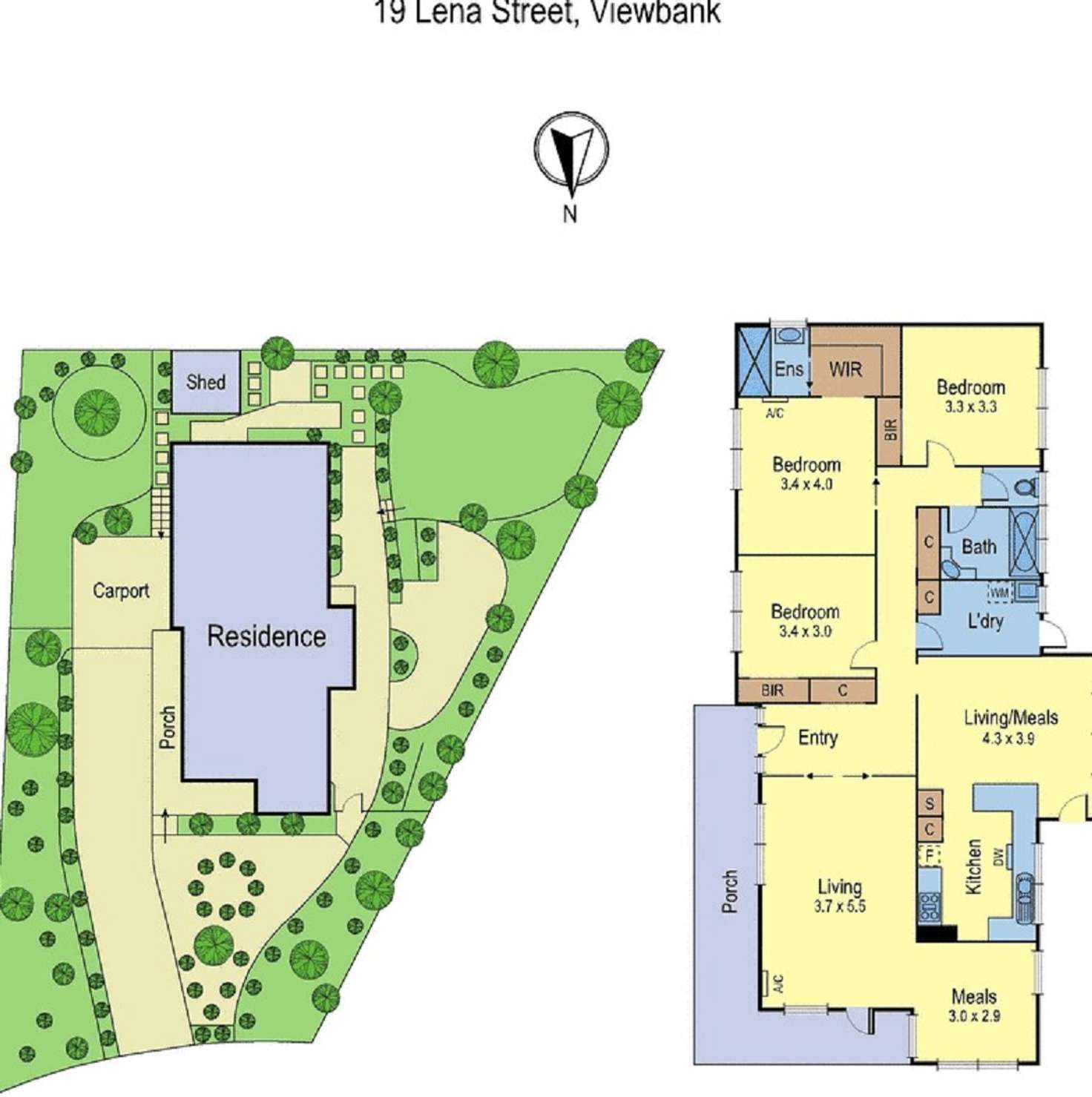 Floorplan of Homely house listing, 19 Lena Street, Viewbank VIC 3084