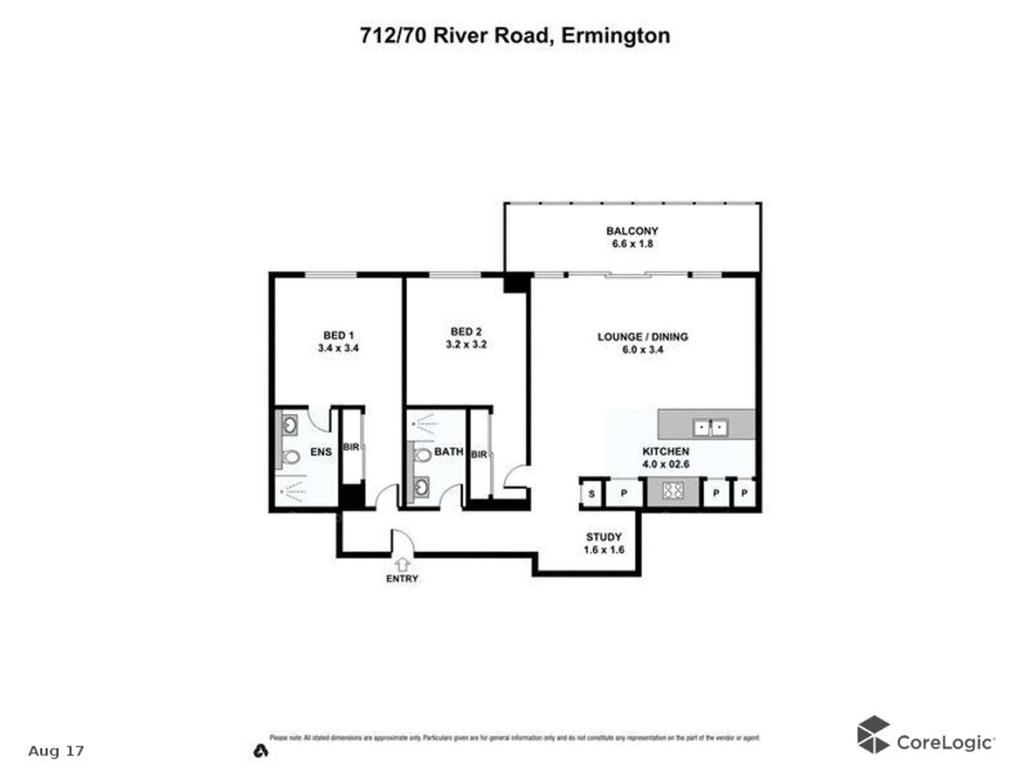 Floorplan of Homely apartment listing, 712/70 River Road, Ermington NSW 2115