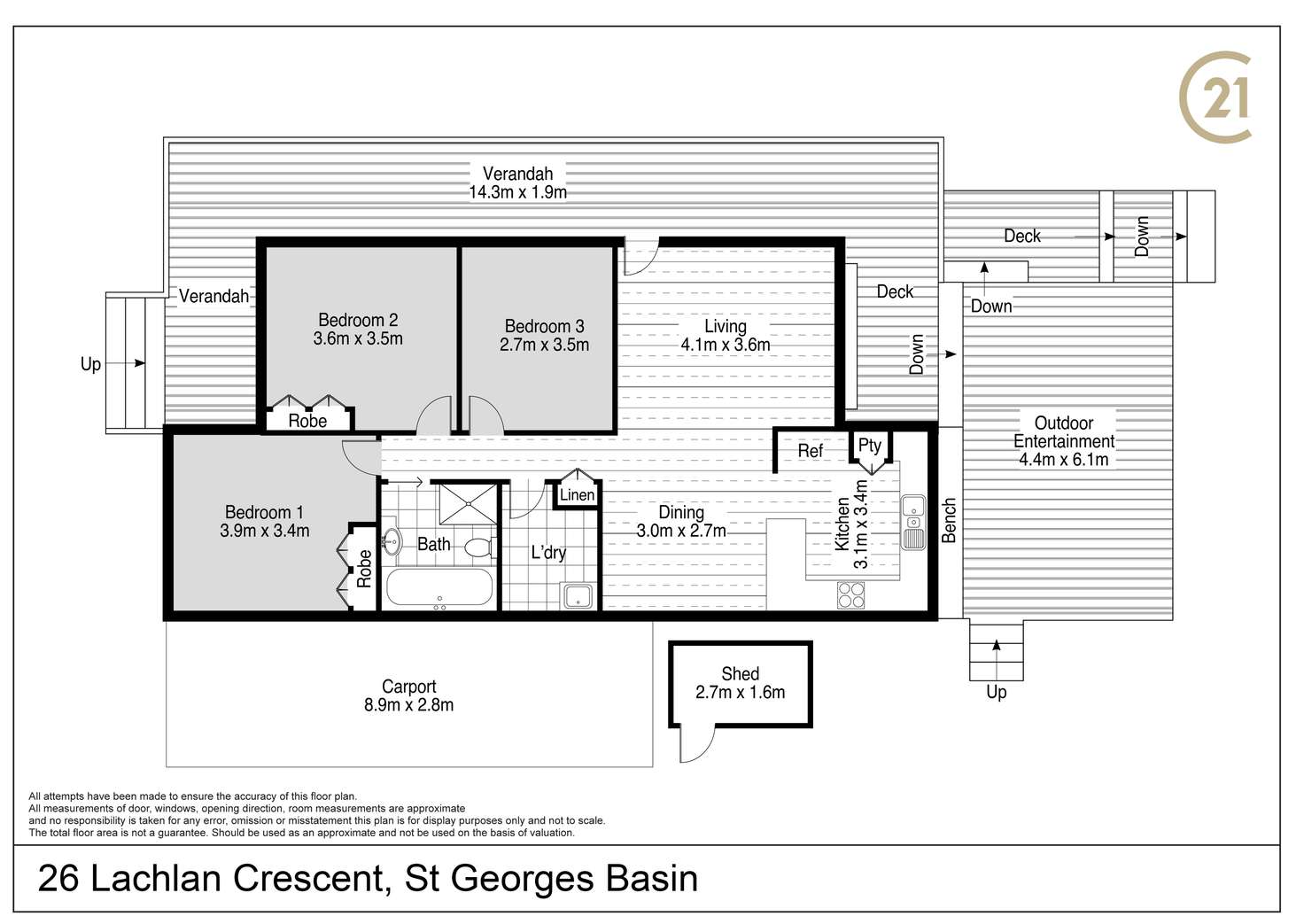 Floorplan of Homely house listing, 26 Lachlan Crescent, St Georges Basin NSW 2540