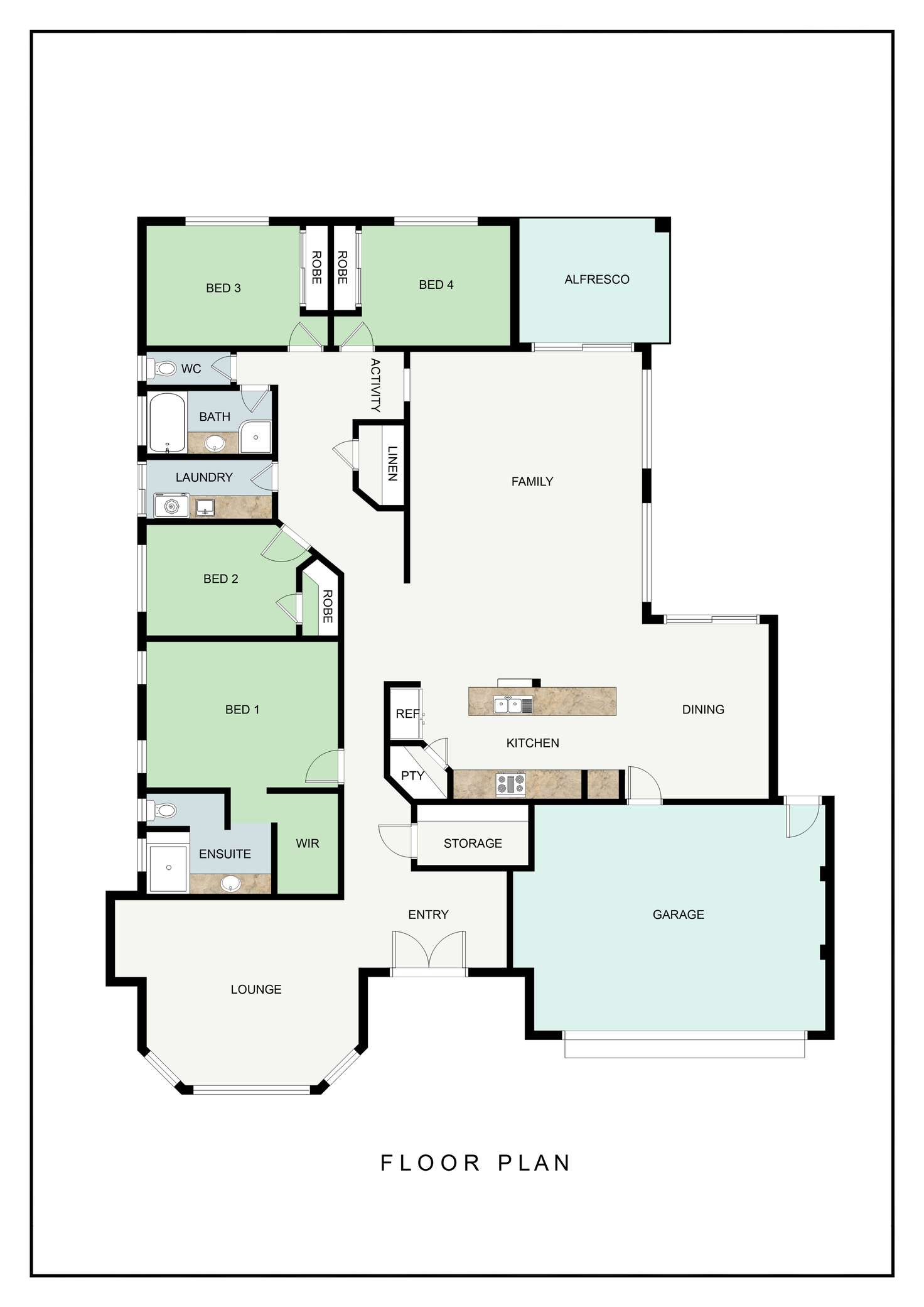 Floorplan of Homely house listing, 8 Endeavour Circle, Wannanup WA 6210
