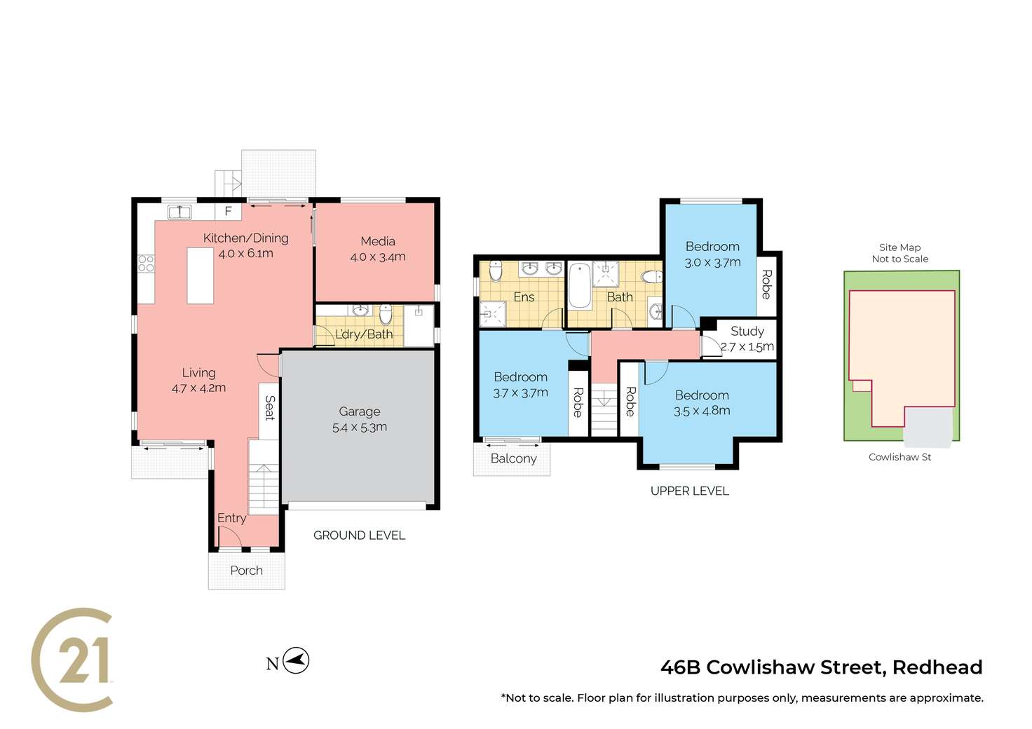 Floorplan of Homely house listing, 46B Cowlishaw Street, Redhead NSW 2290