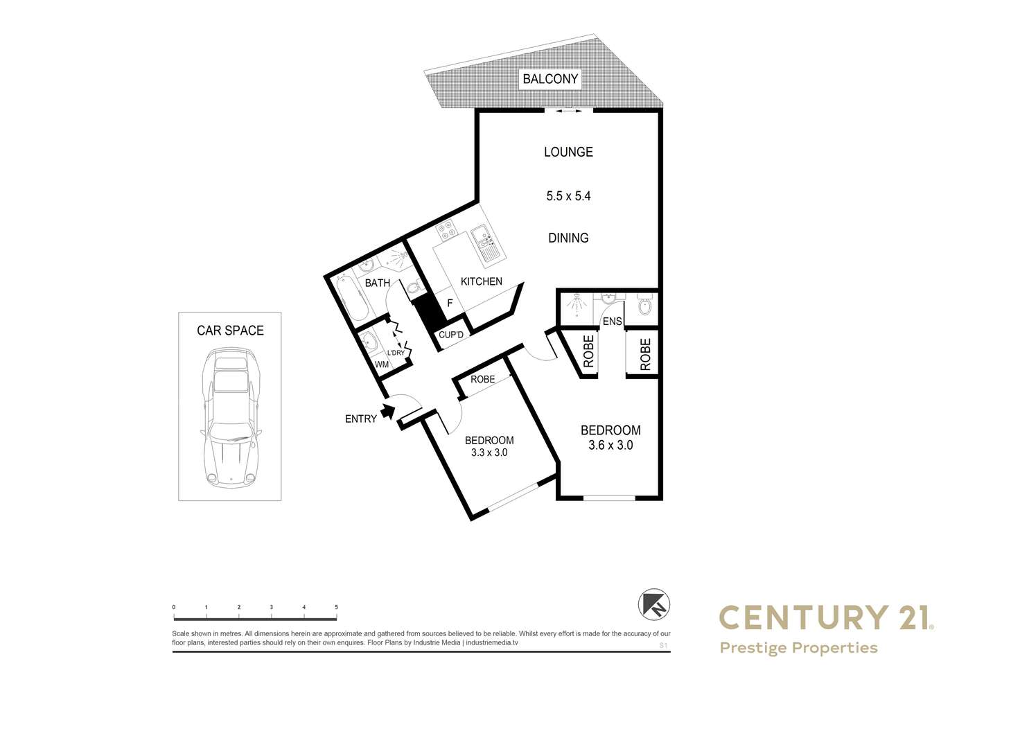 Floorplan of Homely apartment listing, Level 4/13 Warayama Place, Rozelle NSW 2039