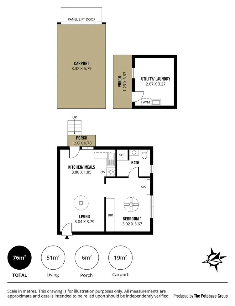 Floorplan of Homely unit listing, 6/8 Water Street, Semaphore SA 5019