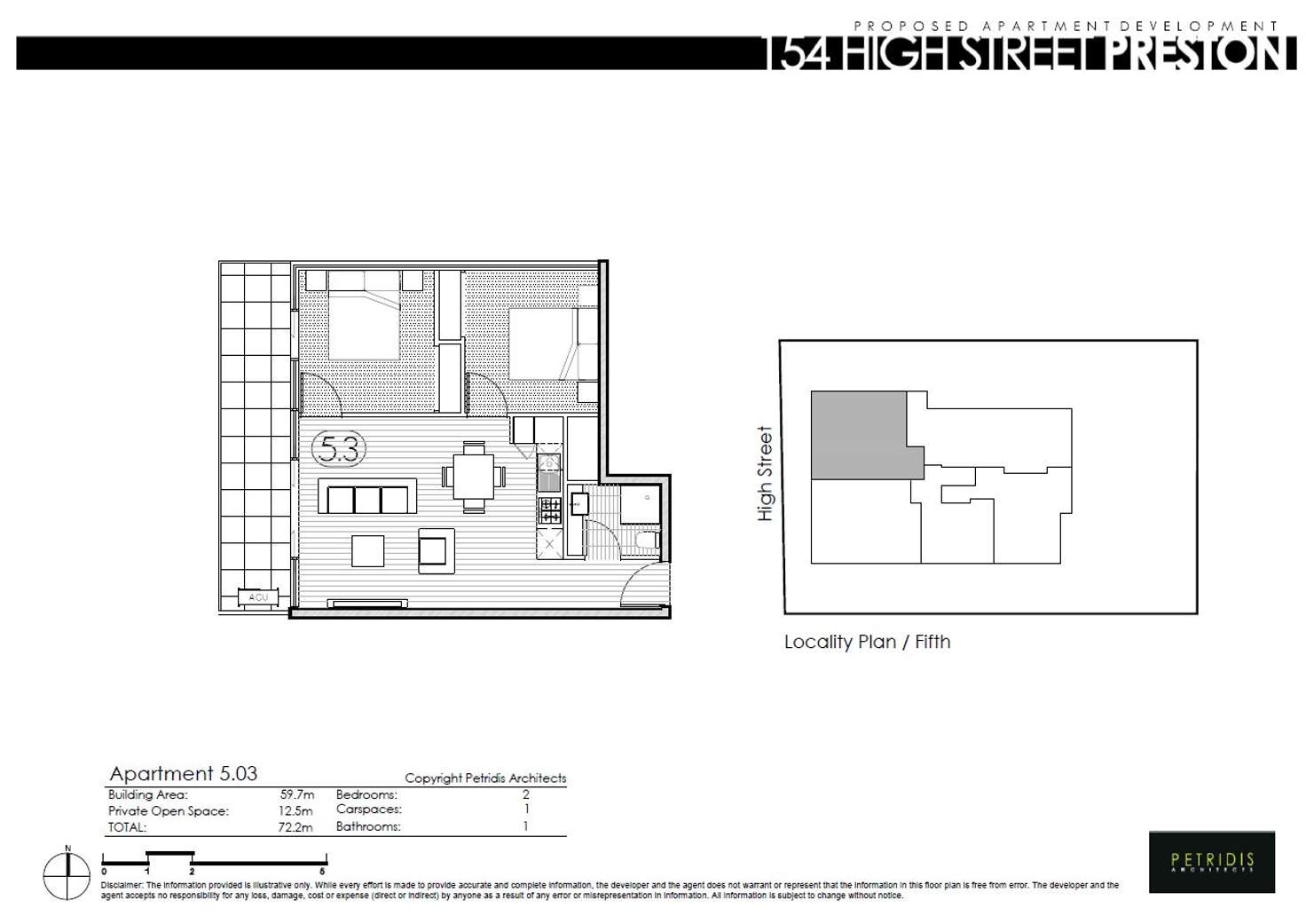 Floorplan of Homely apartment listing, 503/154 High Street, Preston VIC 3072