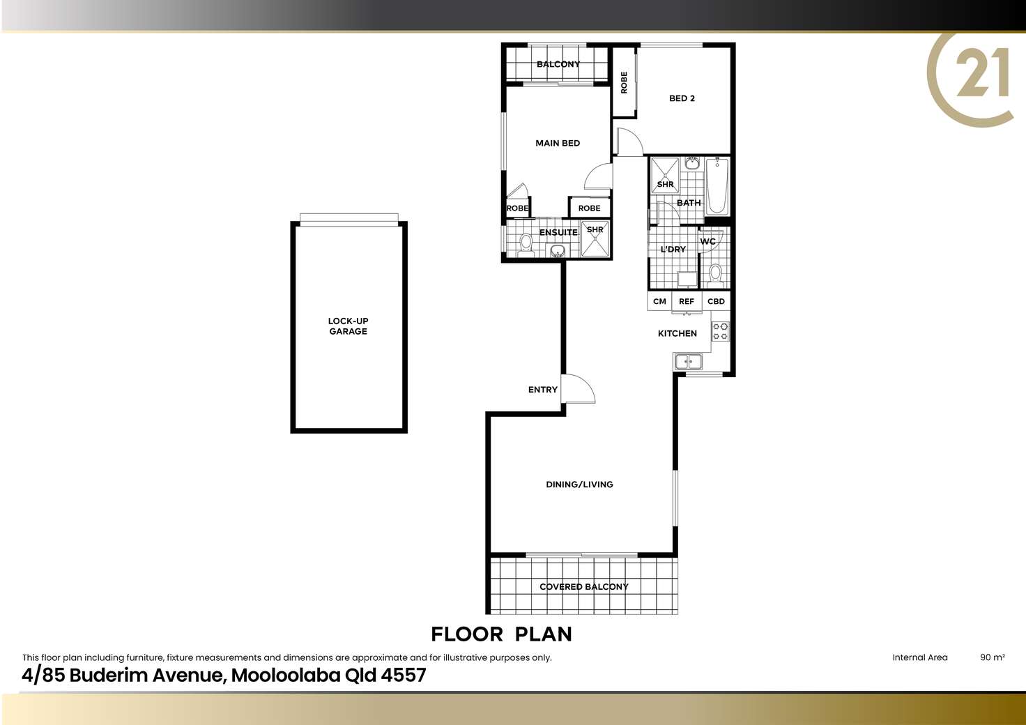 Floorplan of Homely unit listing, 4/83-85 Buderim Avenue, Mooloolaba QLD 4557