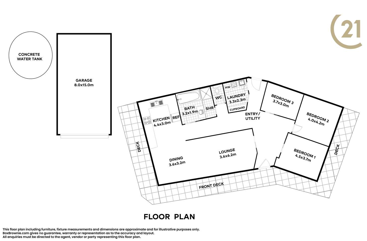 Floorplan of Homely house listing, 5 John Street, American River SA 5221