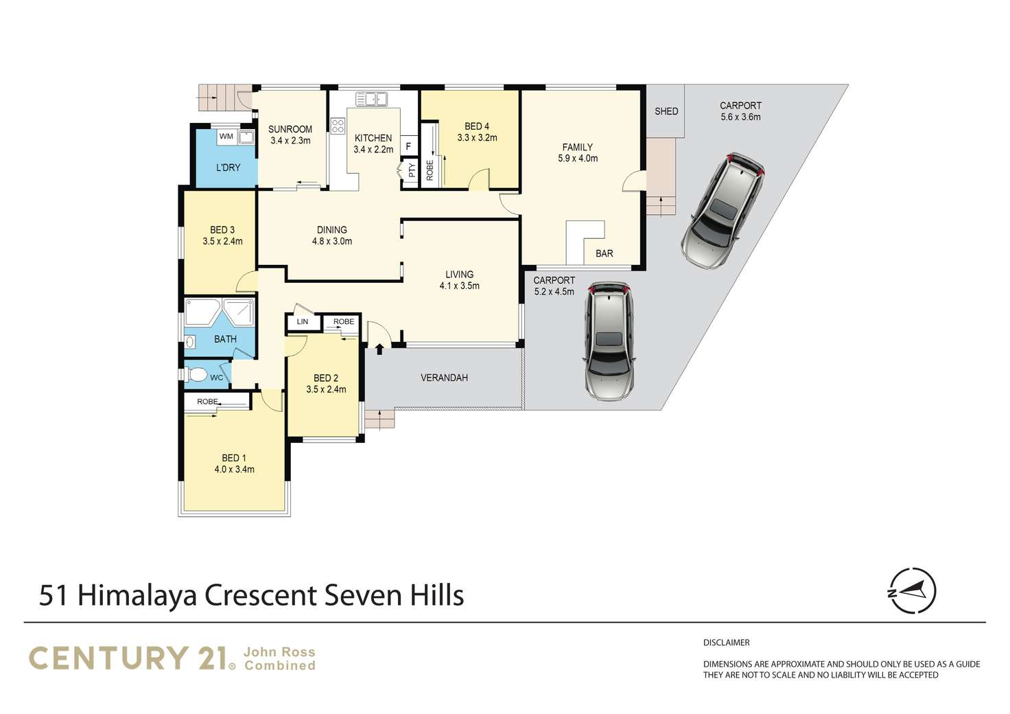 Floorplan of Homely house listing, 51 Himalaya Crescent, Seven Hills NSW 2147