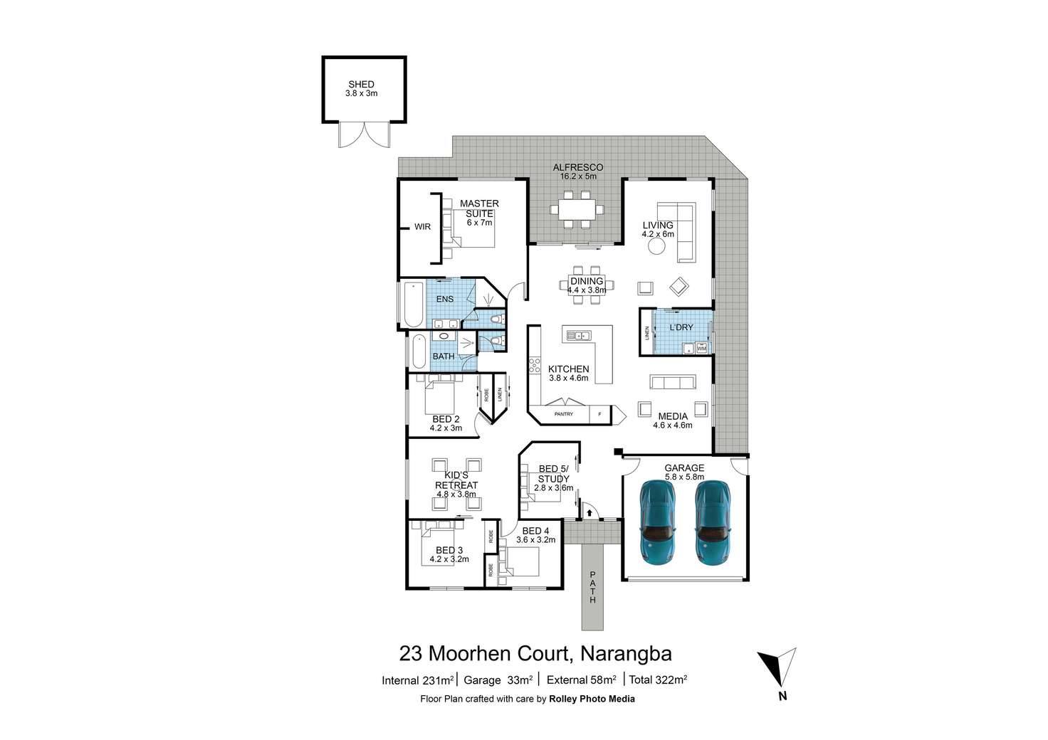 Floorplan of Homely house listing, 23 Moorhen Court, Narangba QLD 4504