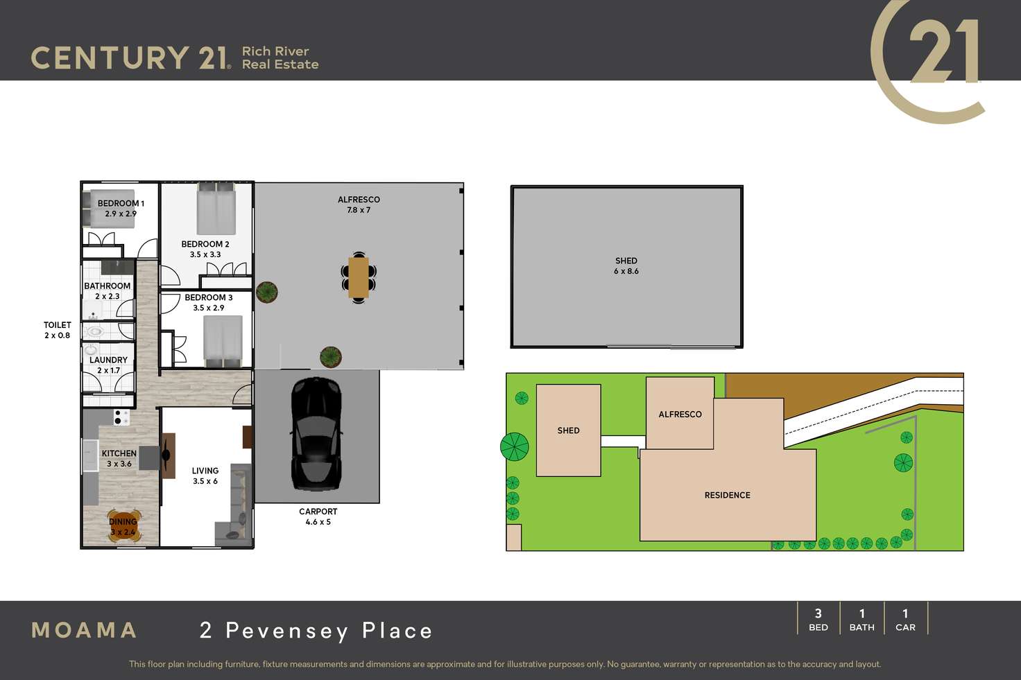 Floorplan of Homely house listing, 2 Pevensey Place, Moama NSW 2731