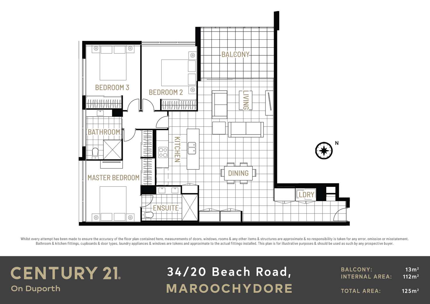 Floorplan of Homely unit listing, 34/20 Beach Road, Maroochydore QLD 4558