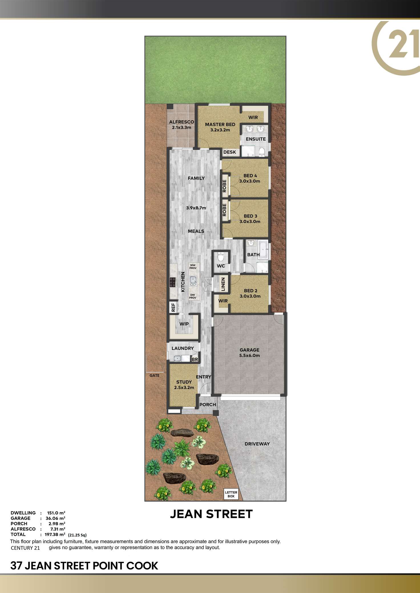 Floorplan of Homely house listing, 37 Jean Street, Point Cook VIC 3030