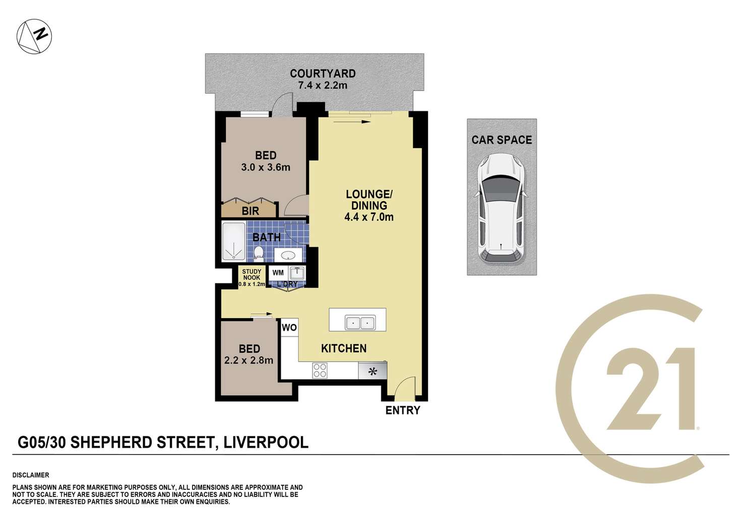 Floorplan of Homely apartment listing, 30 Shepherd Street, Liverpool NSW 2170