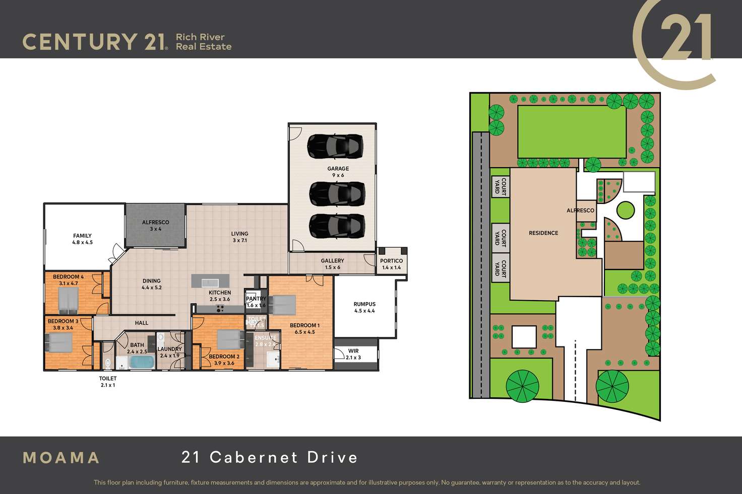 Floorplan of Homely house listing, 21 Cabernet Drive, Moama NSW 2731