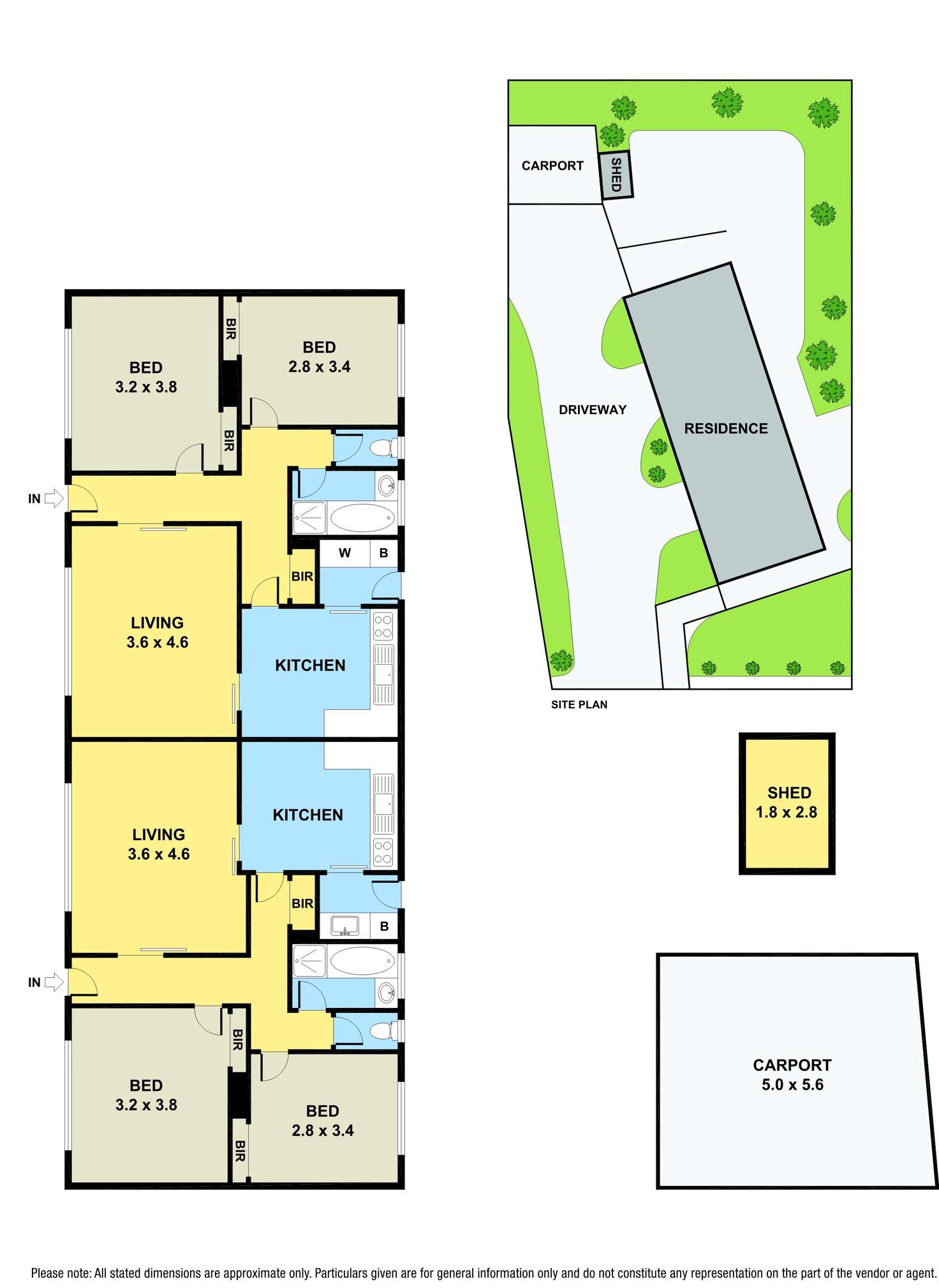 Floorplan of Homely blockOfUnits listing, 5 and 5A Bloomfield Road, Noble Park VIC 3174