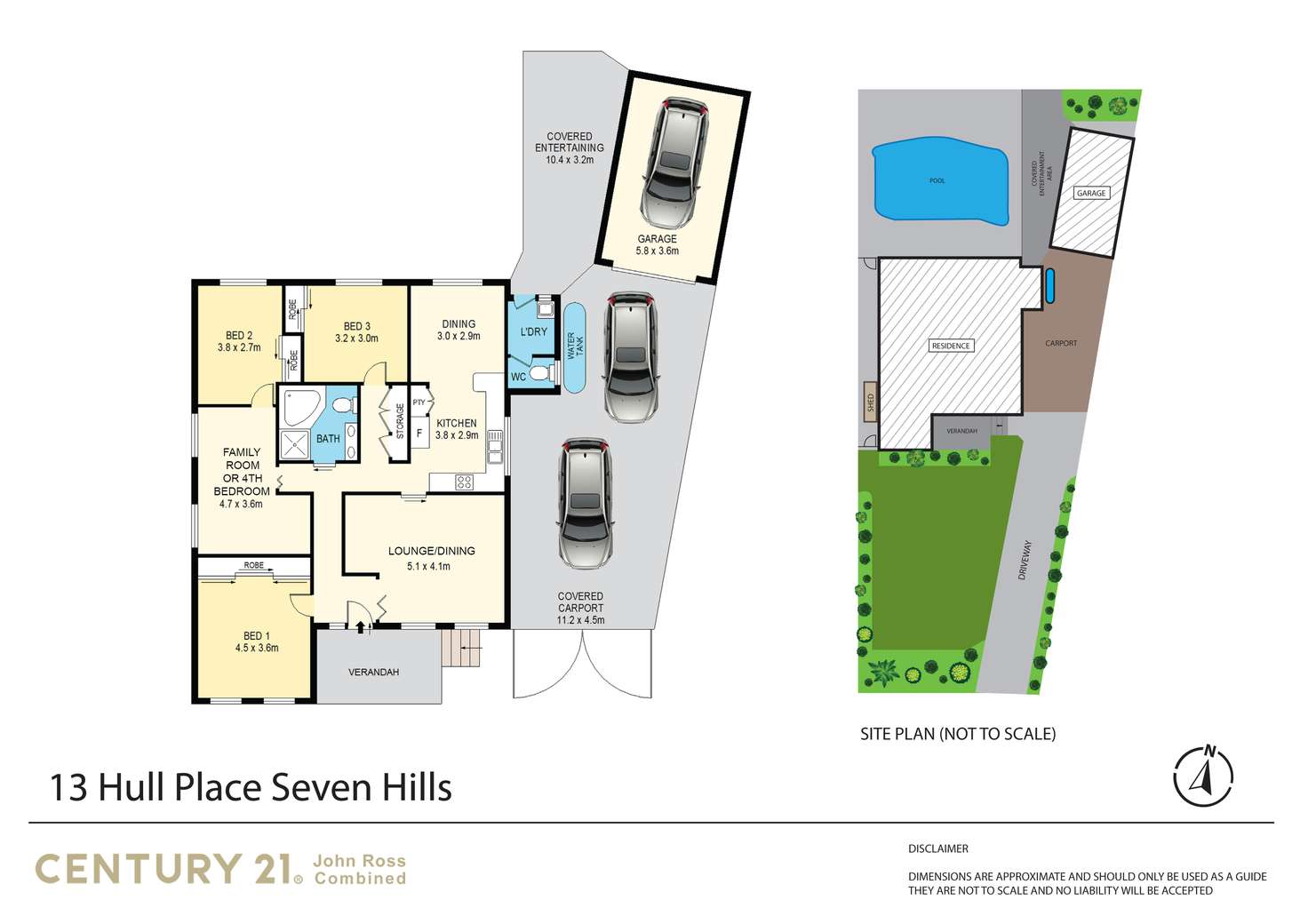 Floorplan of Homely house listing, 13 Hull Place, Seven Hills NSW 2147