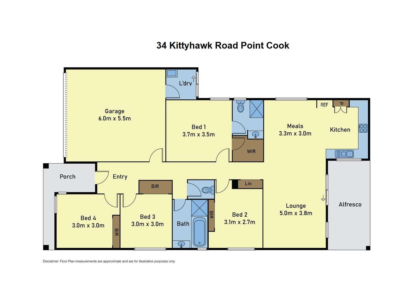 Floorplan of Homely house listing, 34 Kittyhawk Road, Point Cook VIC 3030