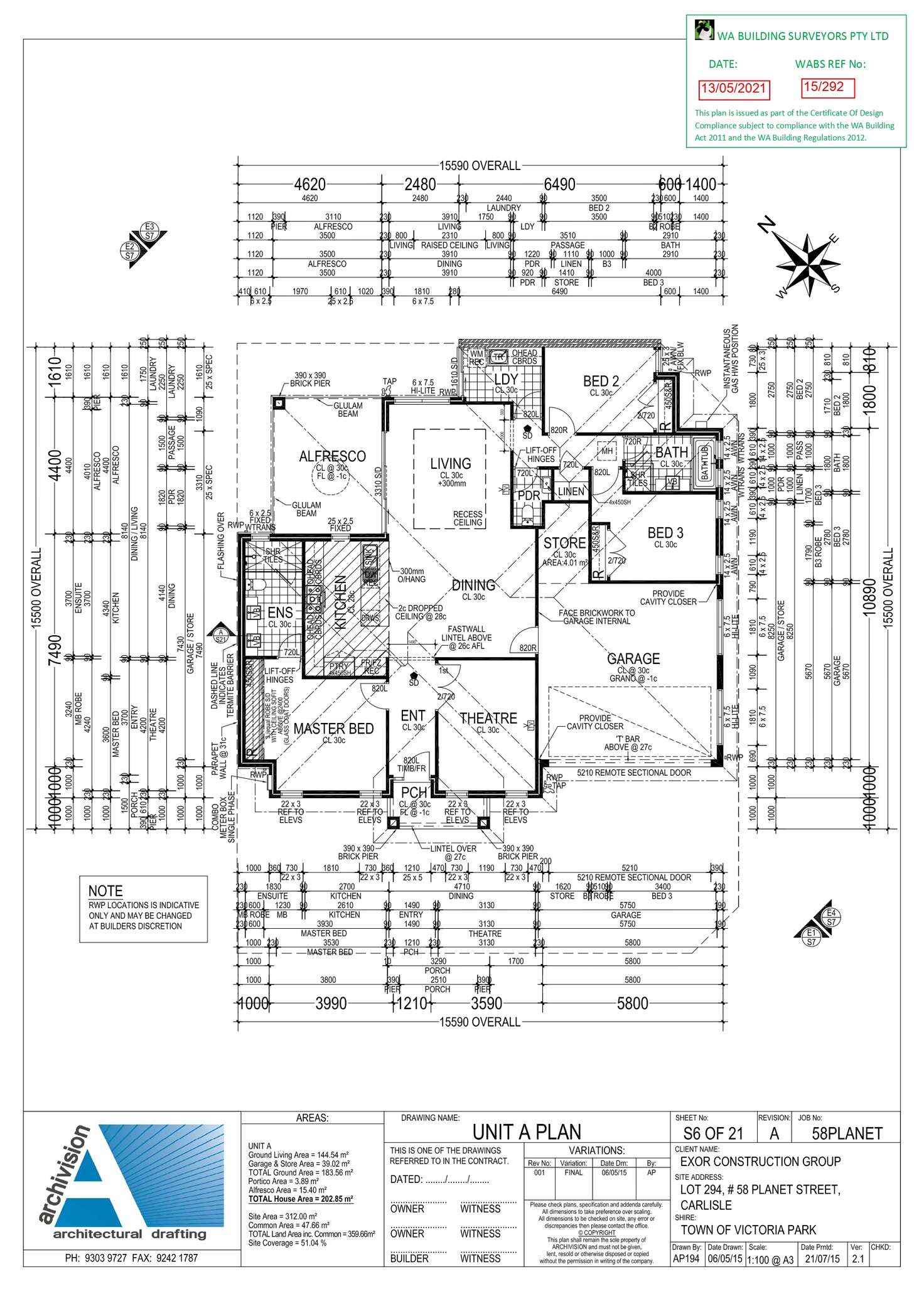 Floorplan of Homely house listing, 58A Planet Street, Carlisle WA 6101