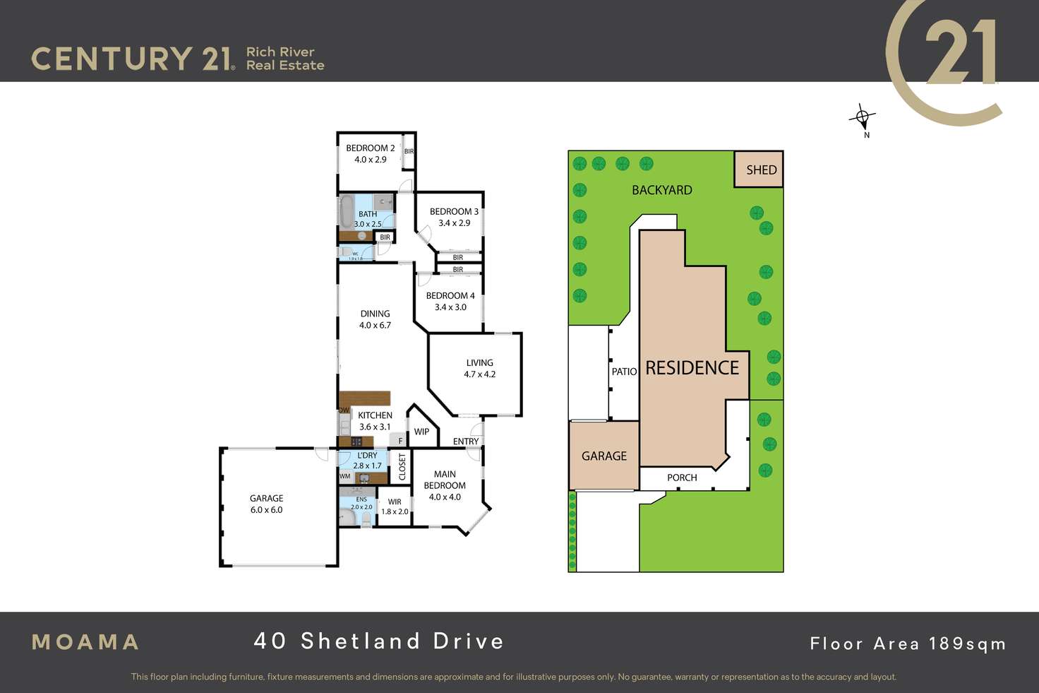 Floorplan of Homely house listing, 40 Shetland Drive, Moama NSW 2731