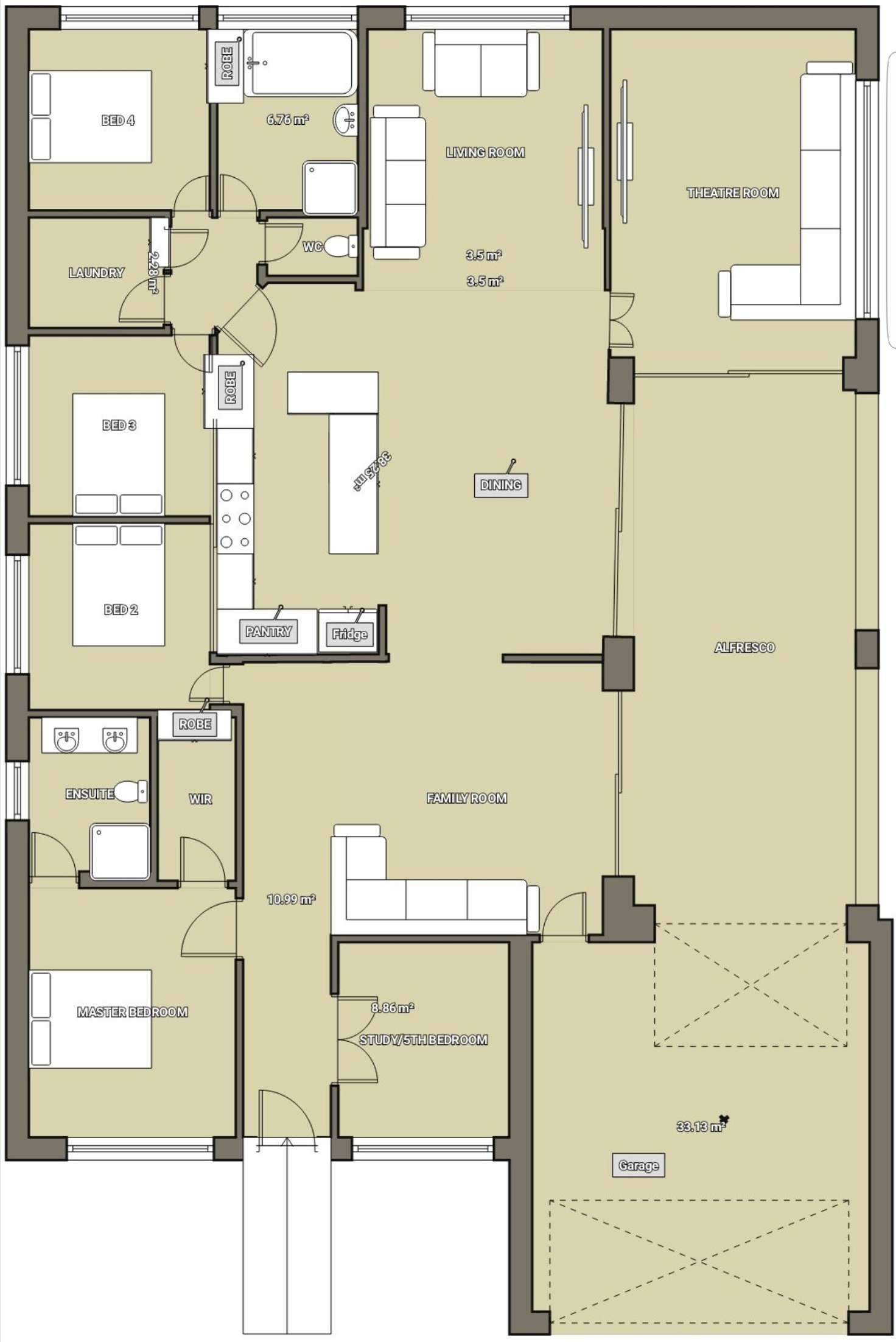 Floorplan of Homely house listing, 13 Dryandra Place, Cranbourne VIC 3977