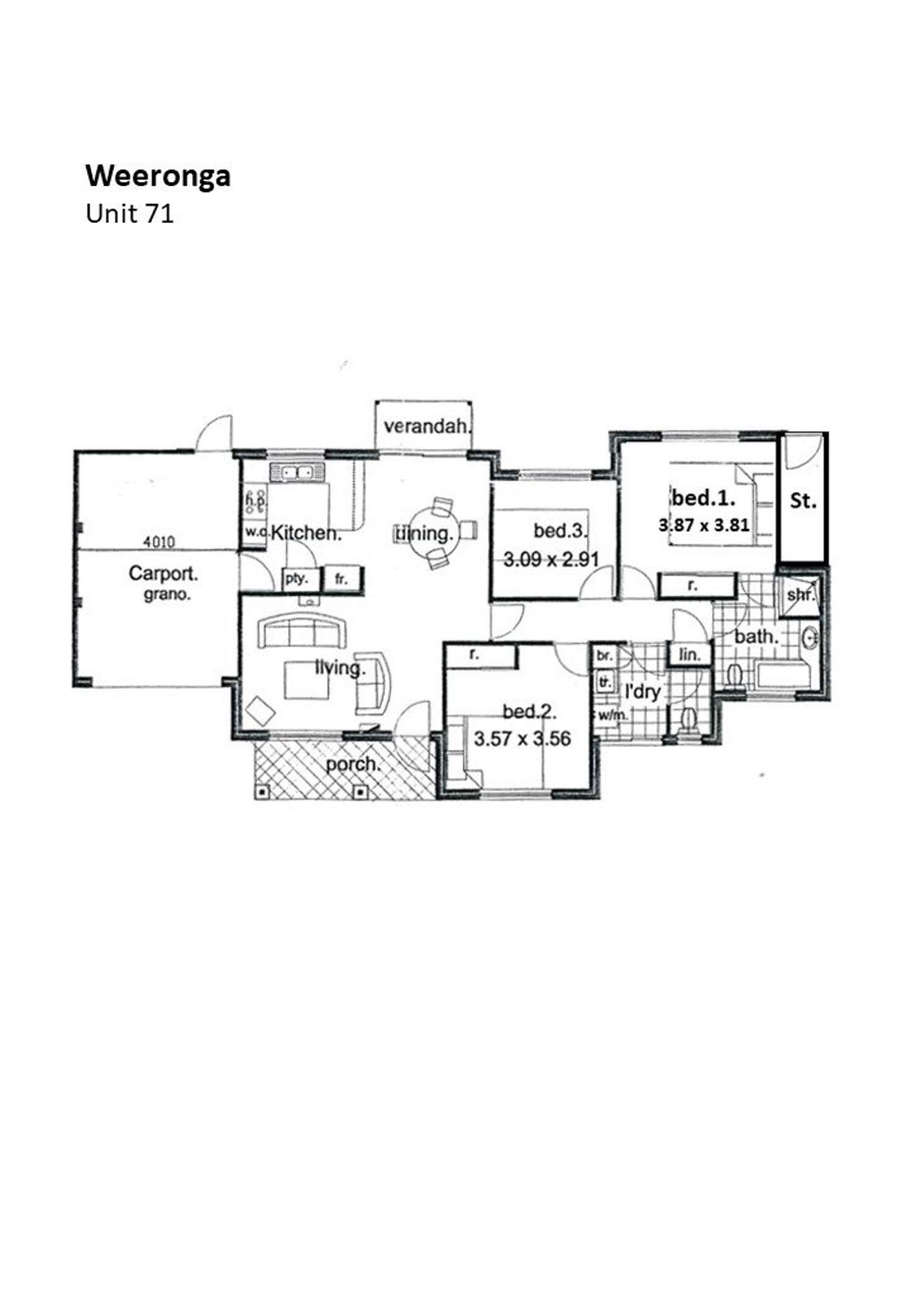 Floorplan of Homely villa listing, 71/40-44 Worley Street, Willagee WA 6156