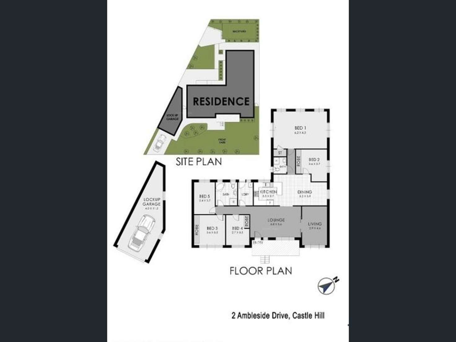 Floorplan of Homely house listing, 2 Ambleside Drive, Castle Hill NSW 2154