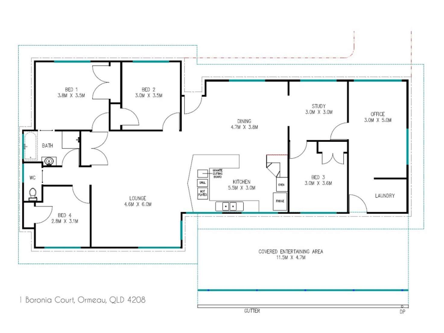 Floorplan of Homely house listing, 1 Boronia Court, Ormeau QLD 4208