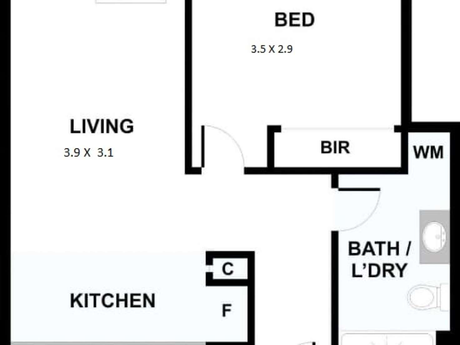 Floorplan of Homely apartment listing, 223B/1-19 Colombo Street, Mitcham VIC 3132