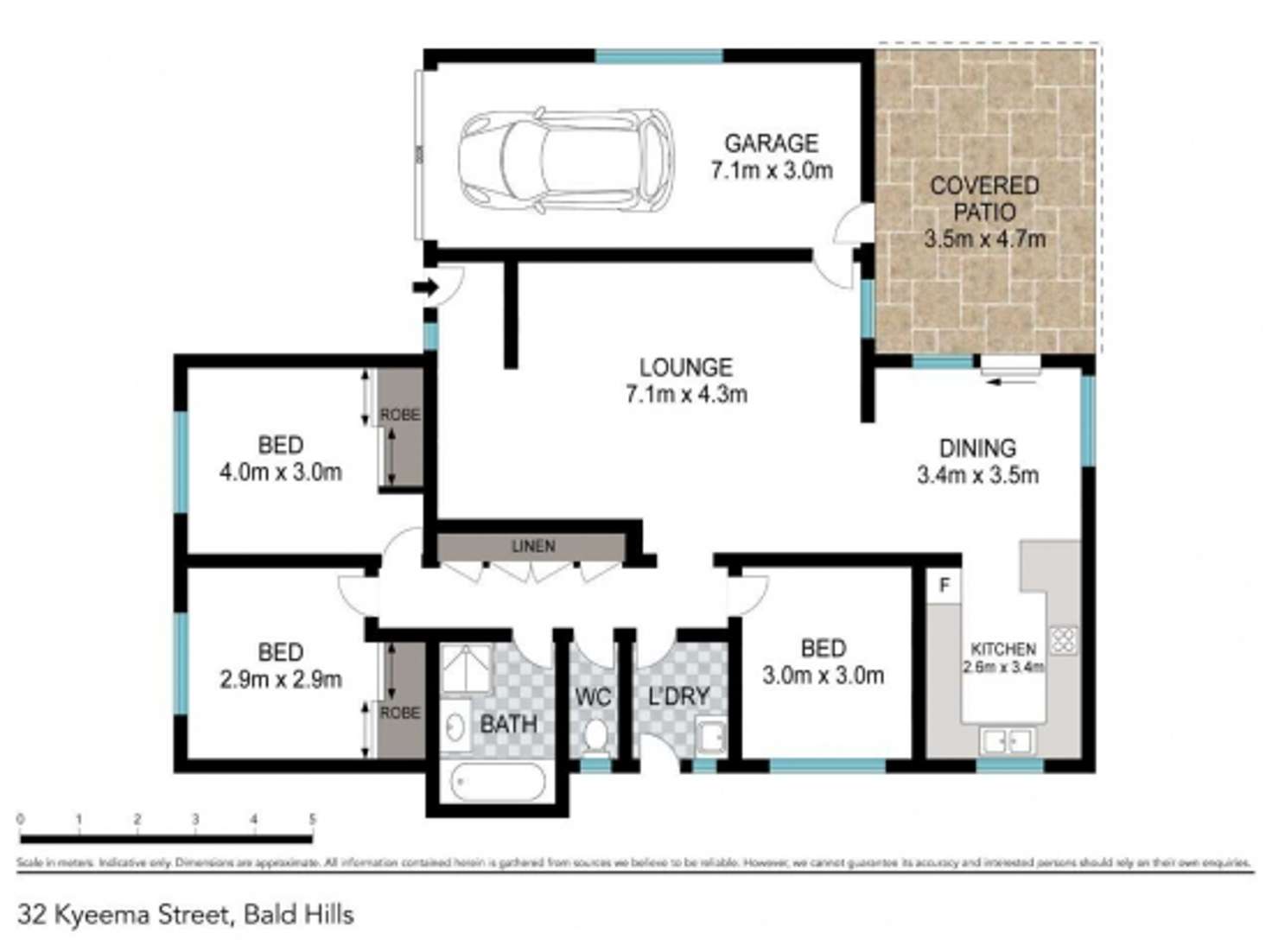 Floorplan of Homely house listing, 32 Kyeema Crescent, Bald Hills QLD 4036