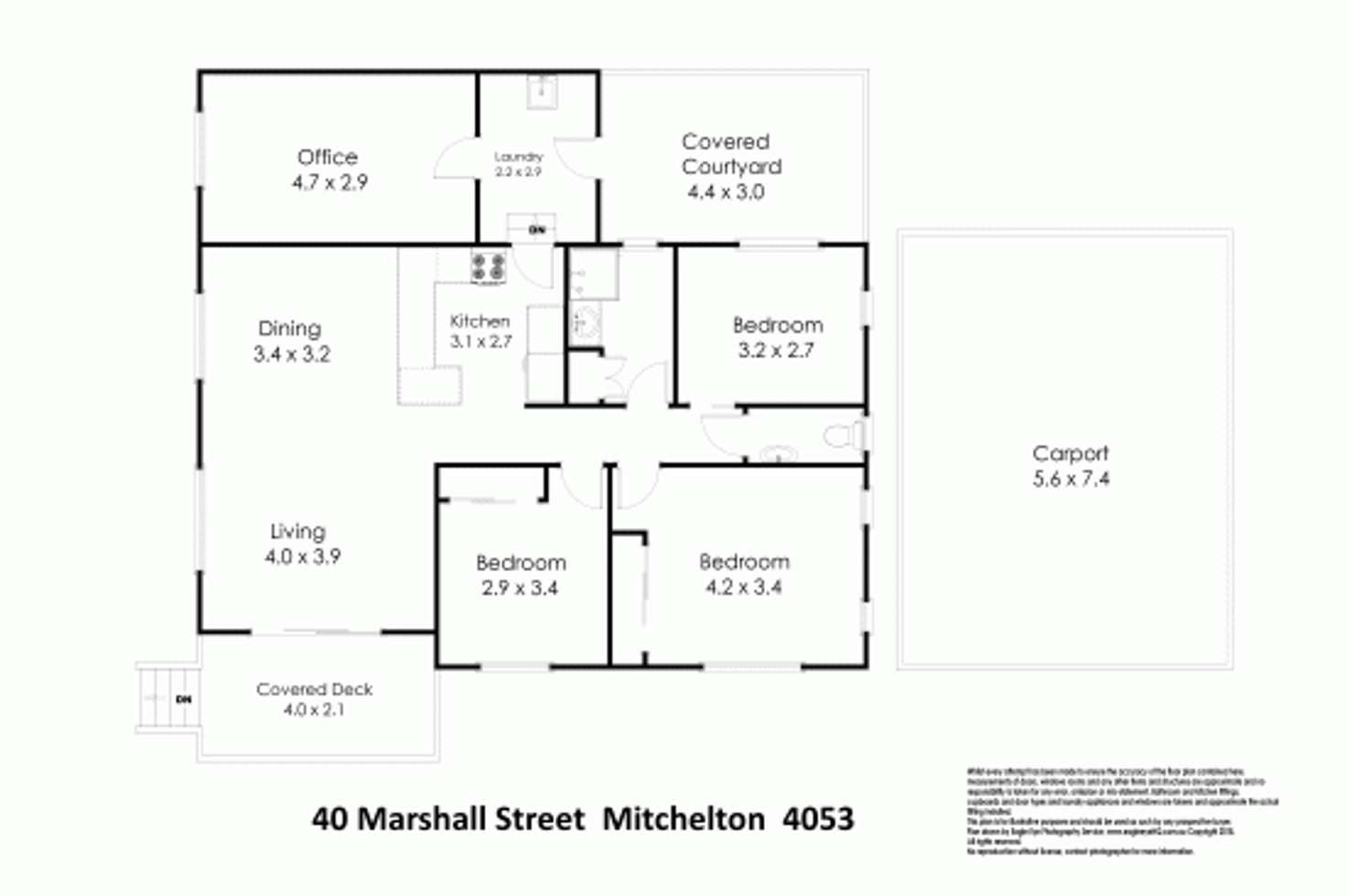 Floorplan of Homely house listing, 40 Marshall Street, Mitchelton QLD 4053