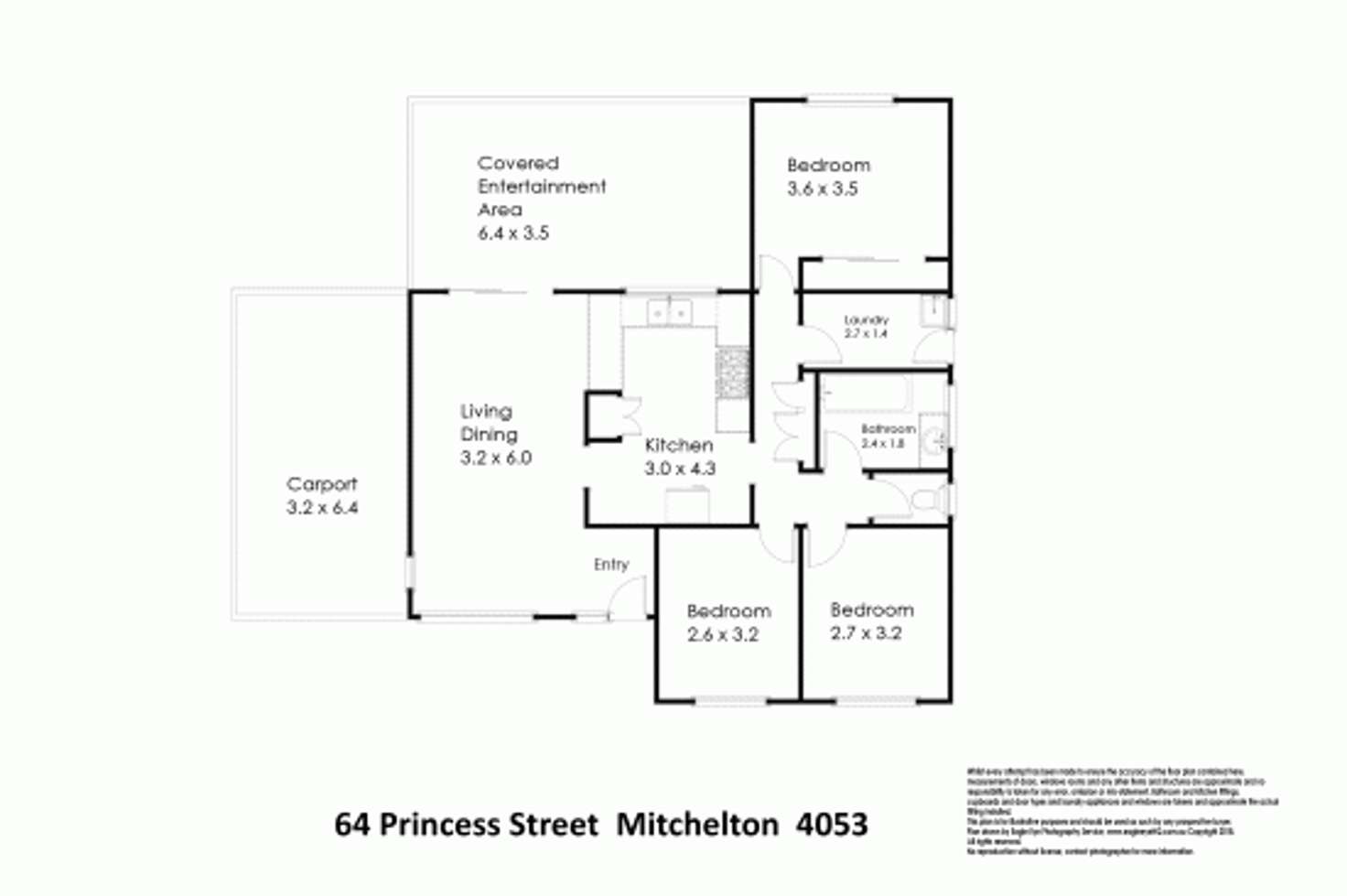 Floorplan of Homely house listing, 64 Princess Street, Mitchelton QLD 4053