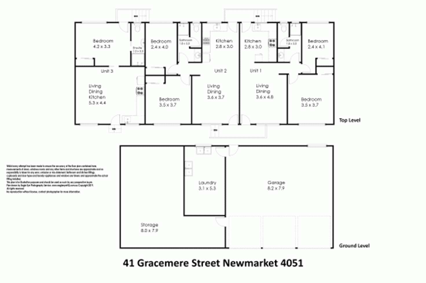 Floorplan of Homely blockOfUnits listing, 41 Gracemere Street, Newmarket QLD 4051