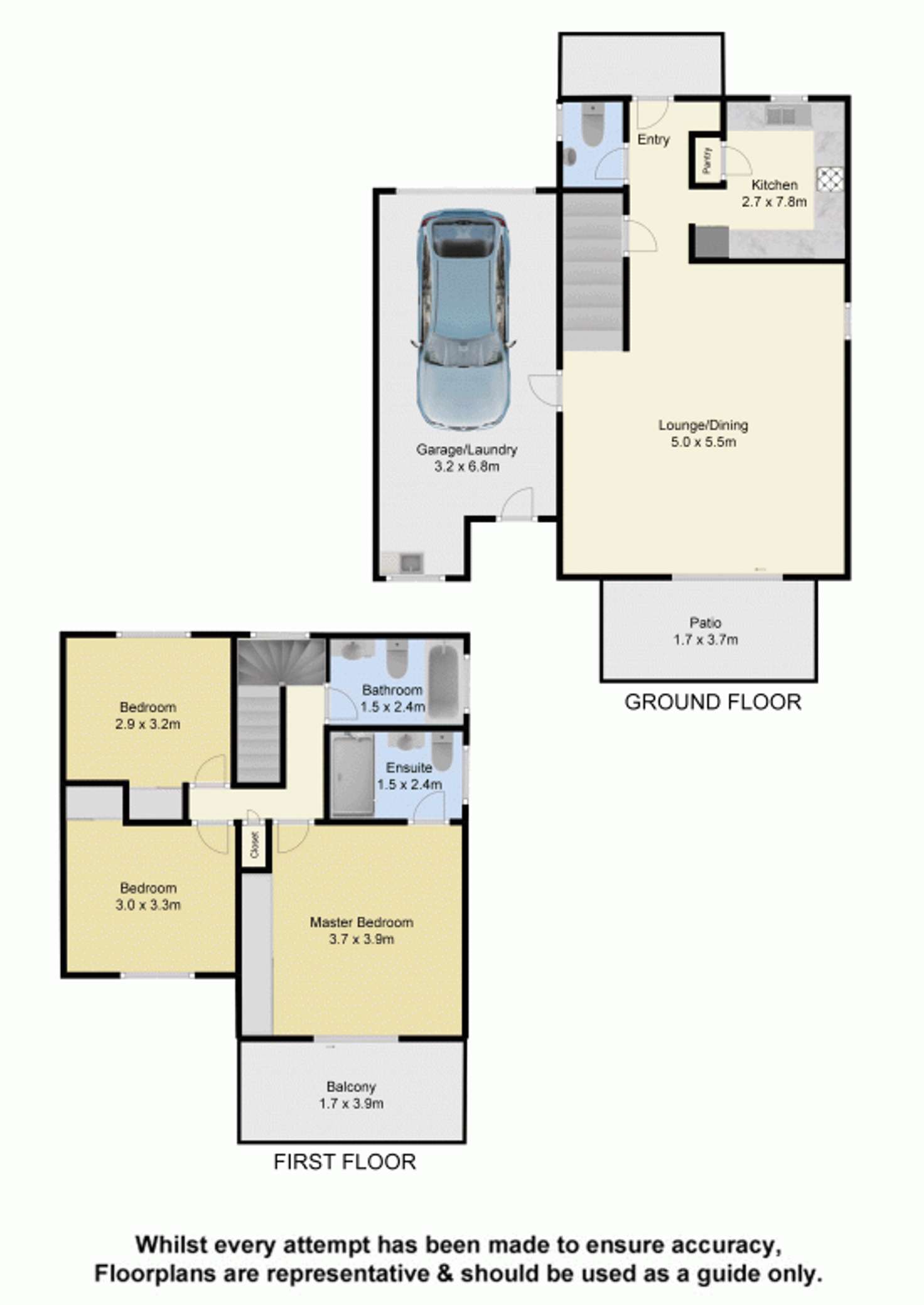 Floorplan of Homely townhouse listing, 34/146 Frasers Road, Mitchelton QLD 4053