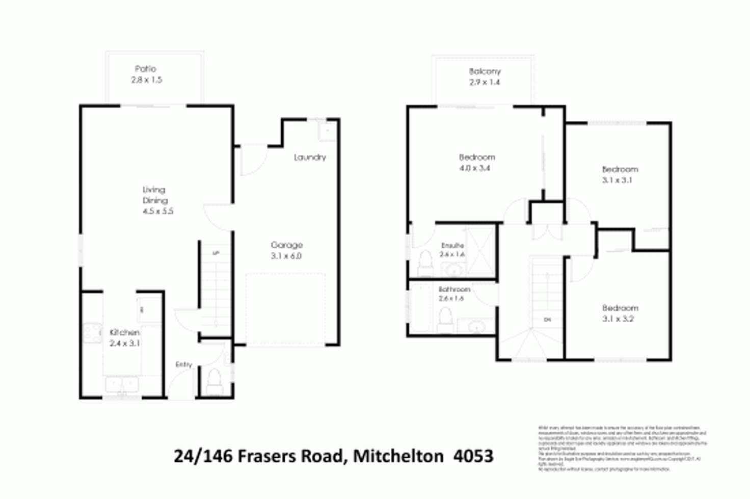 Floorplan of Homely townhouse listing, 24/146 Frasers Road, Mitchelton QLD 4053