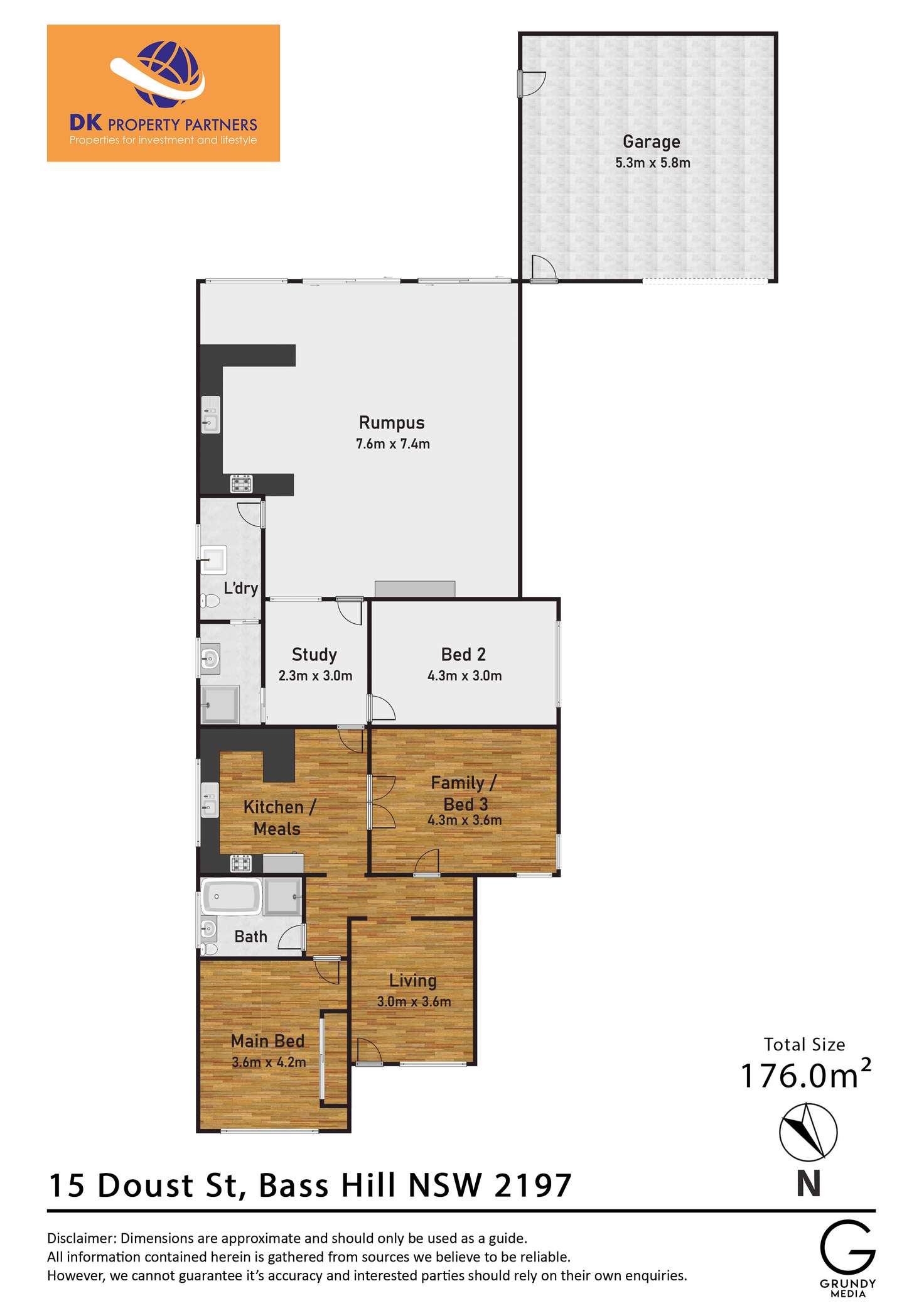 Floorplan of Homely house listing, 15 Doust  Street, Bass Hill NSW 2197