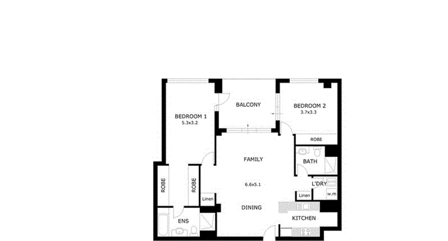 Floorplan of Homely apartment listing, 21/635 Gardeners  Road, Mascot NSW 2020