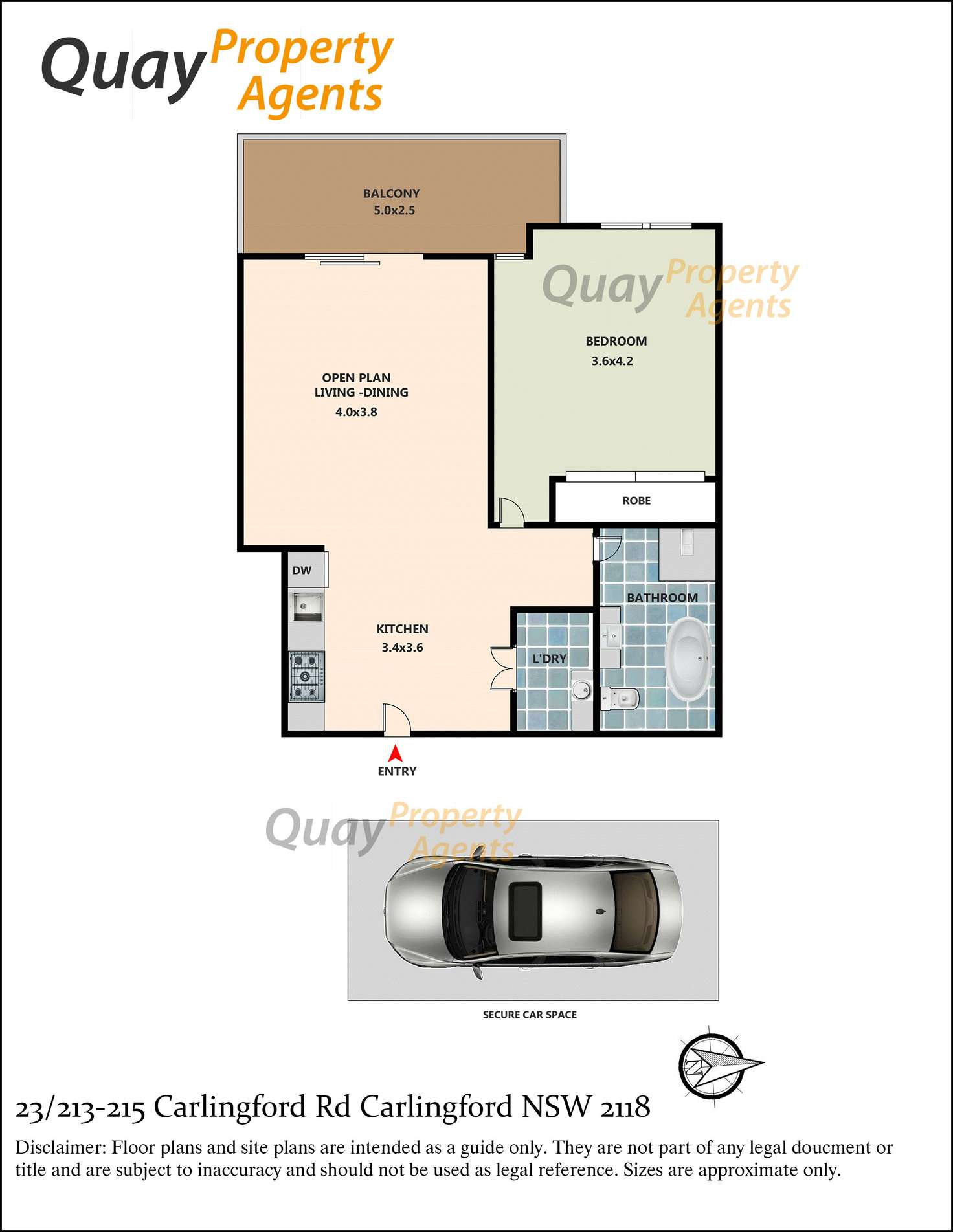 Floorplan of Homely unit listing, 23/213-215 Carlingford Road, Carlingford NSW 2118