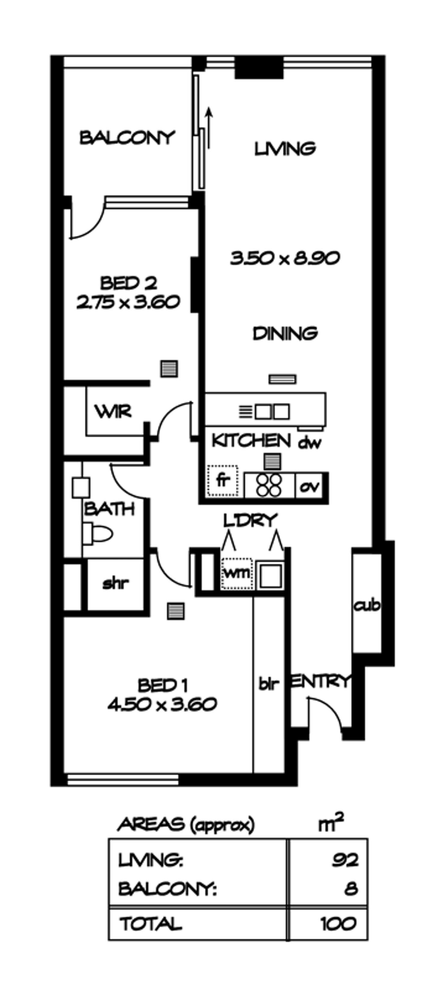 Floorplan of Homely apartment listing, 112/211 Grenfell  Street, Adelaide SA 5000