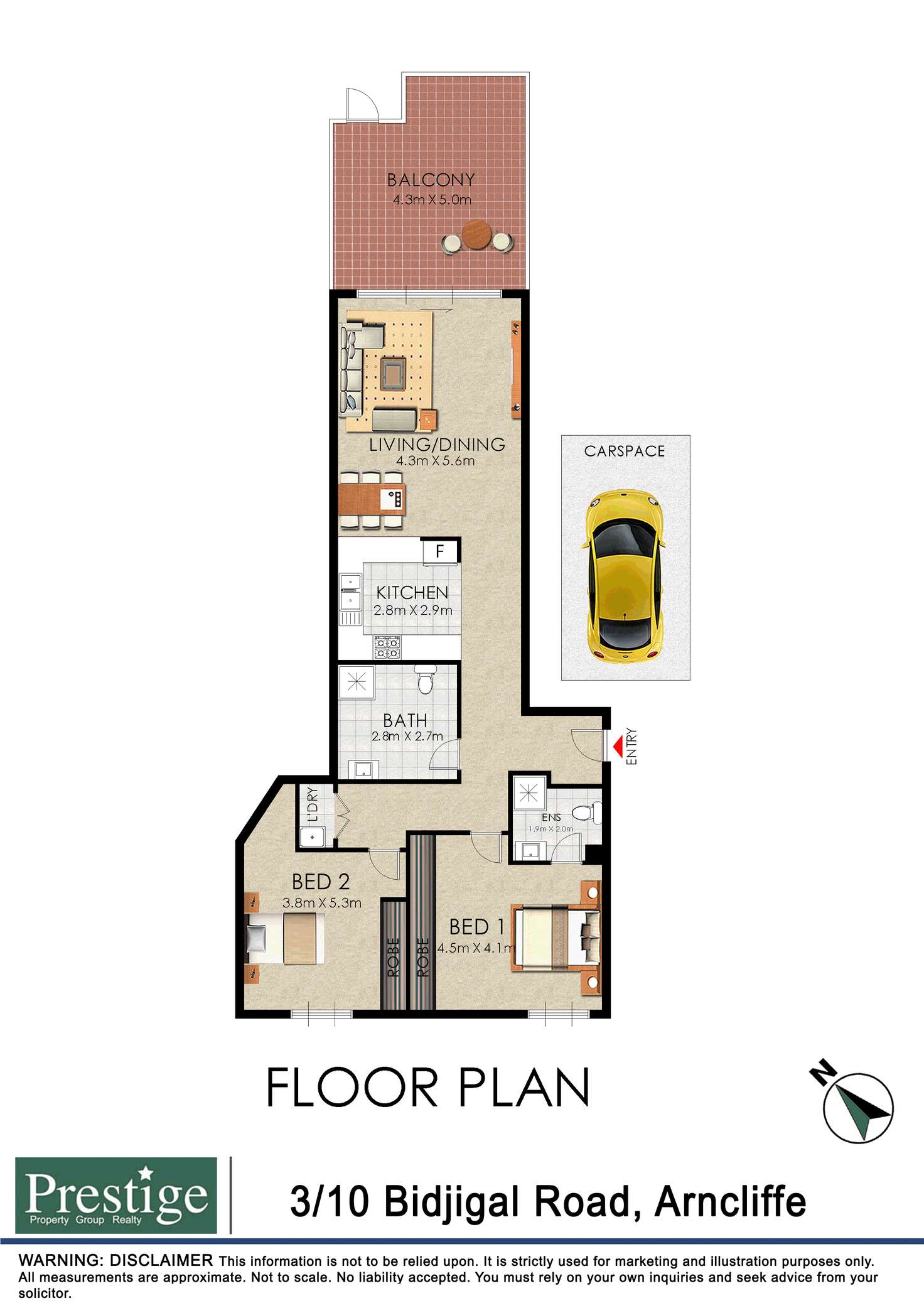 Floorplan of Homely apartment listing, 3/10 Bidjigal  Road, Arncliffe NSW 2205