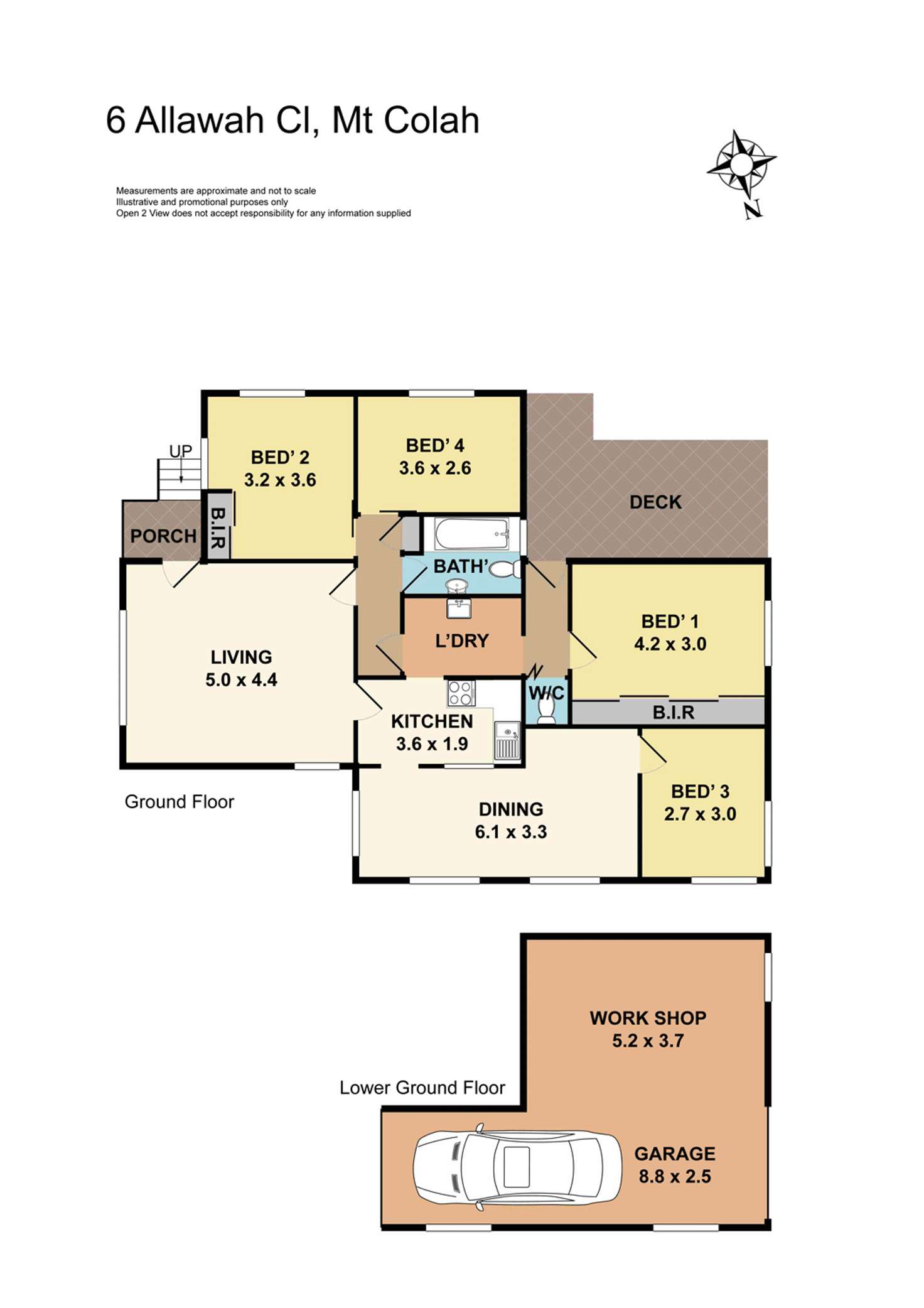 Floorplan of Homely house listing, 6 Allawah  Close, Mount Colah NSW 2079