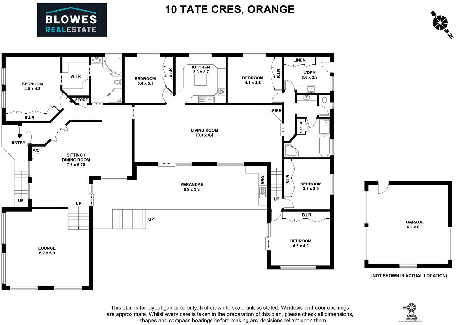 Floorplan of Homely house listing, 10 Tate Crescent, Orange NSW 2800