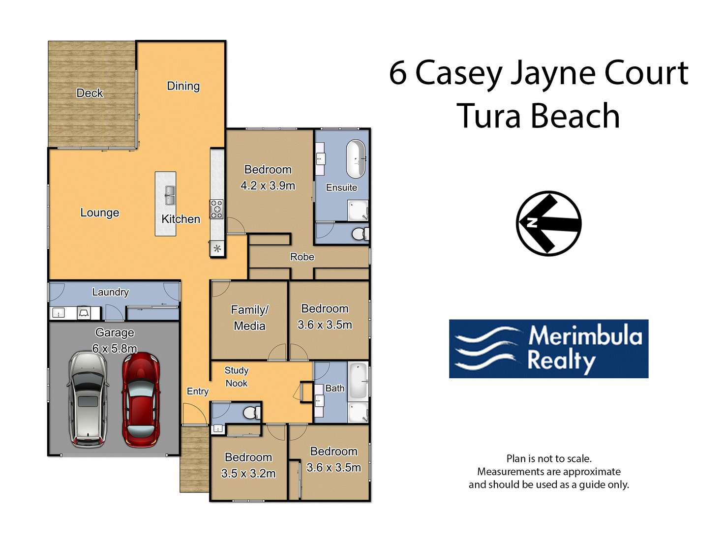 Floorplan of Homely house listing, 6 Casey Jayne Court, Tura Beach NSW 2548