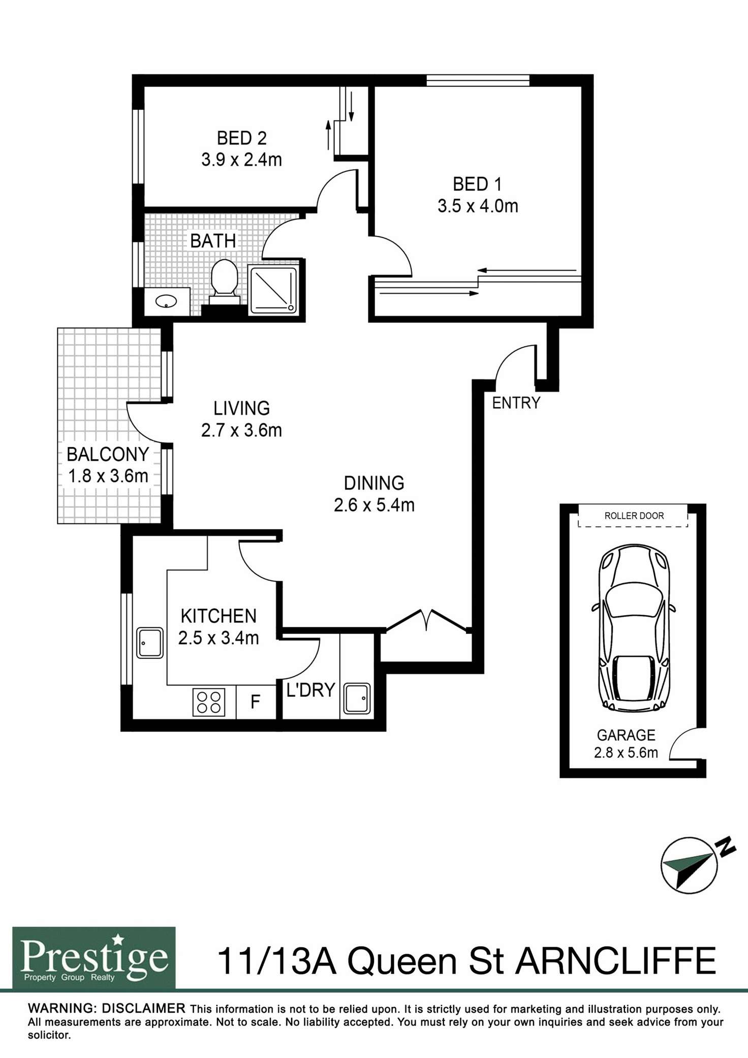 Floorplan of Homely apartment listing, 11/13A Queen Street, Arncliffe NSW 2205