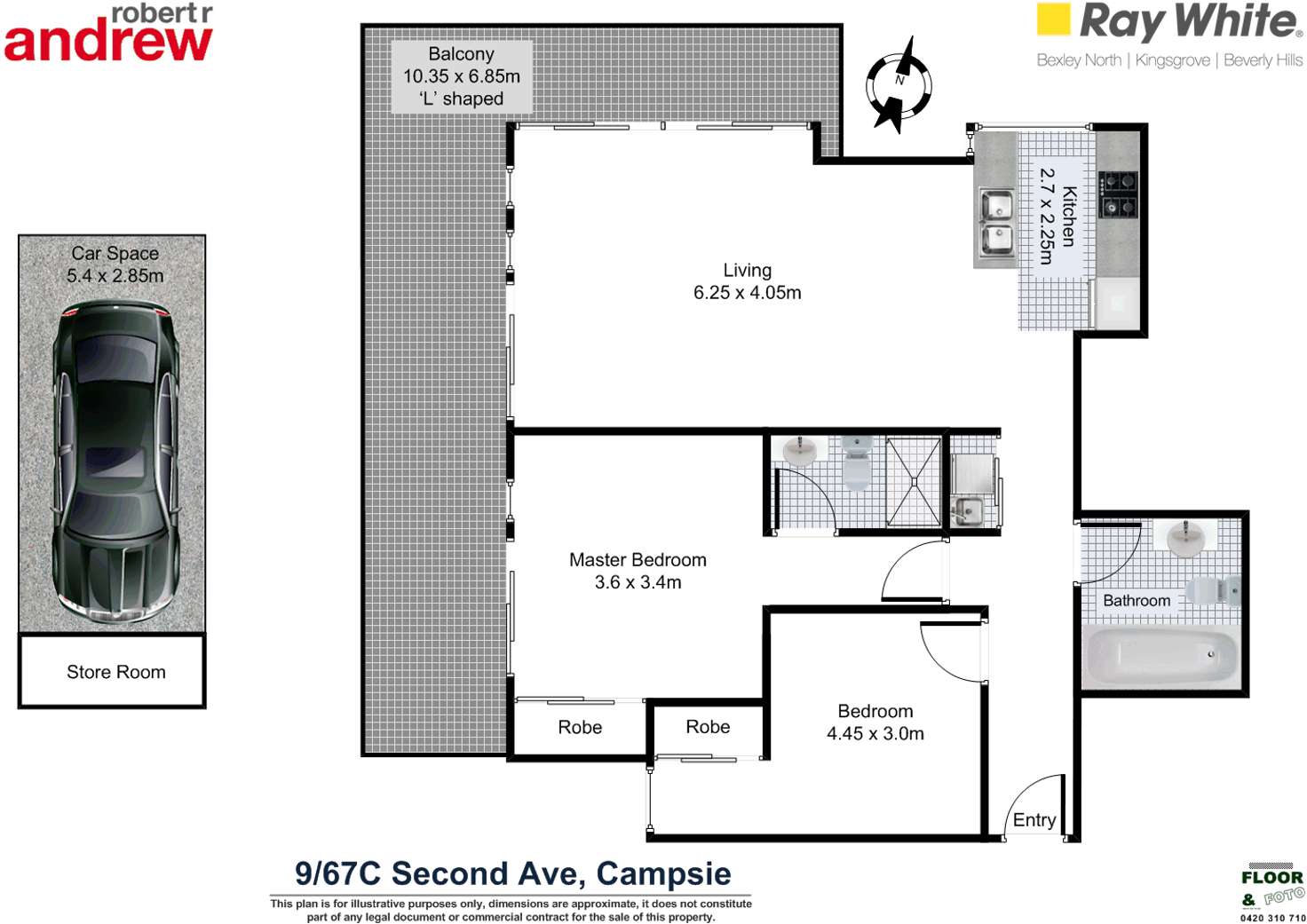 Floorplan of Homely apartment listing, 9/67C Second Avenue, Campsie NSW 2194